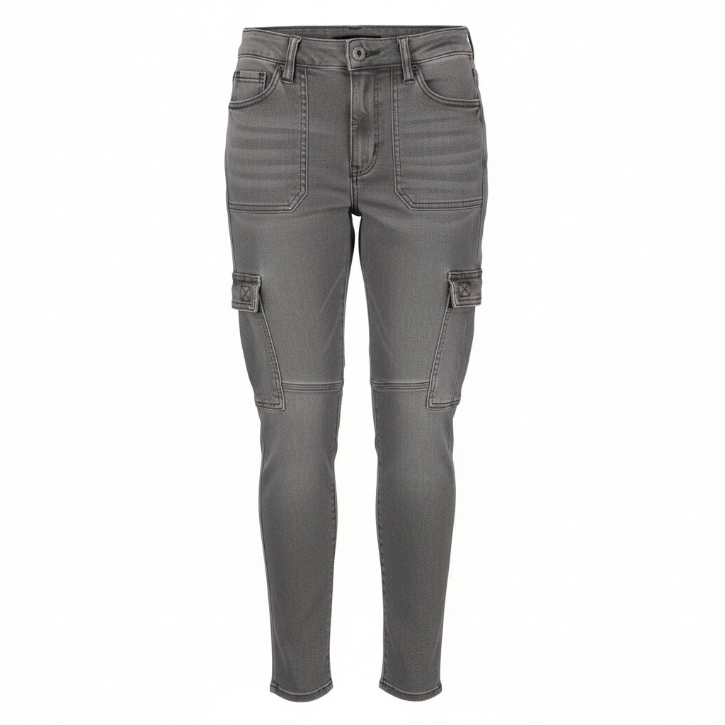 American Eagle Outfitters Jeggings de tiro alto Mujer Vaqueros Gris Ahumado