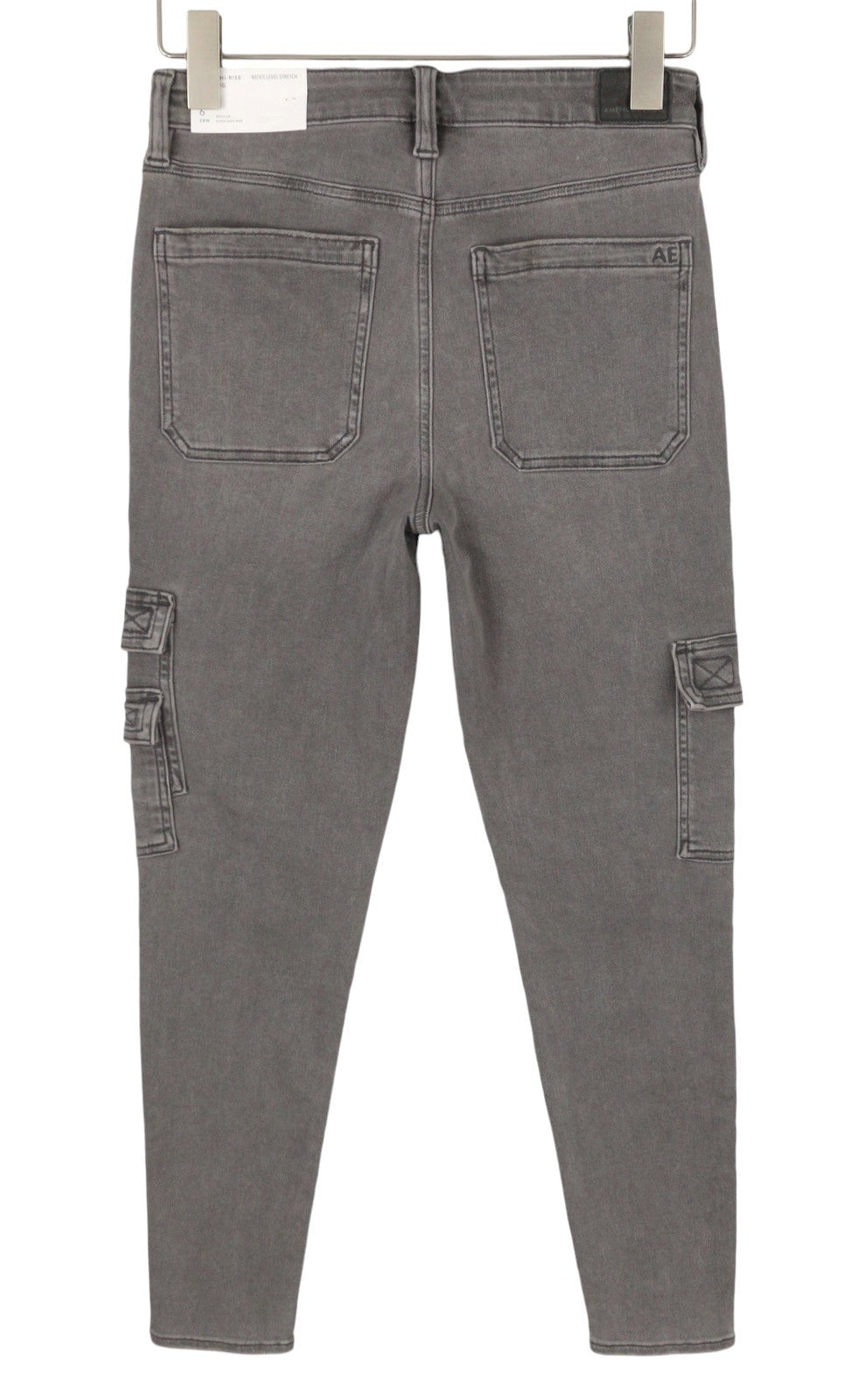 American Eagle Outfitters Jeggings de tiro alto Mujer Vaqueros Gris Ahumado