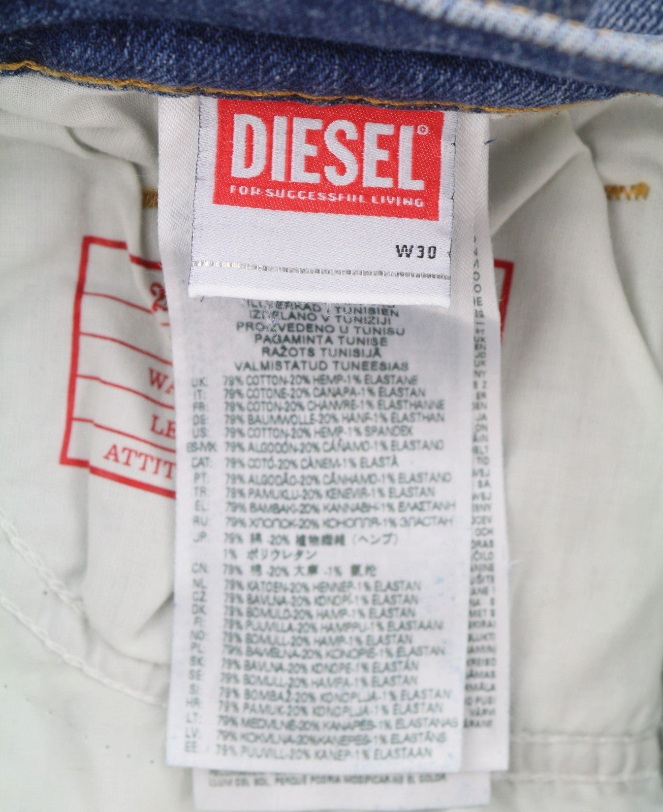 Diesel 2020 D-viker 007l1 Férfi Jeansregular Fit egyenes láb Rrp352