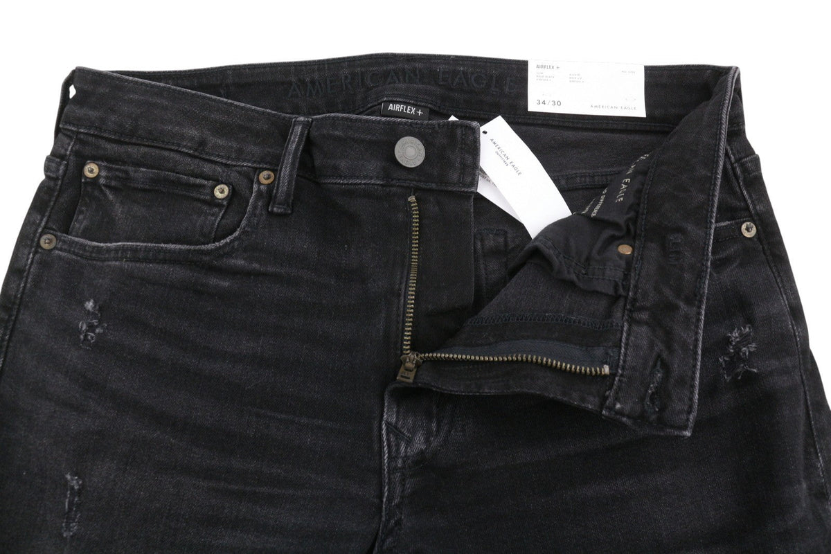 American Eagle Outfitters Airflex+ Men Jeansbold Black Slim Stretch