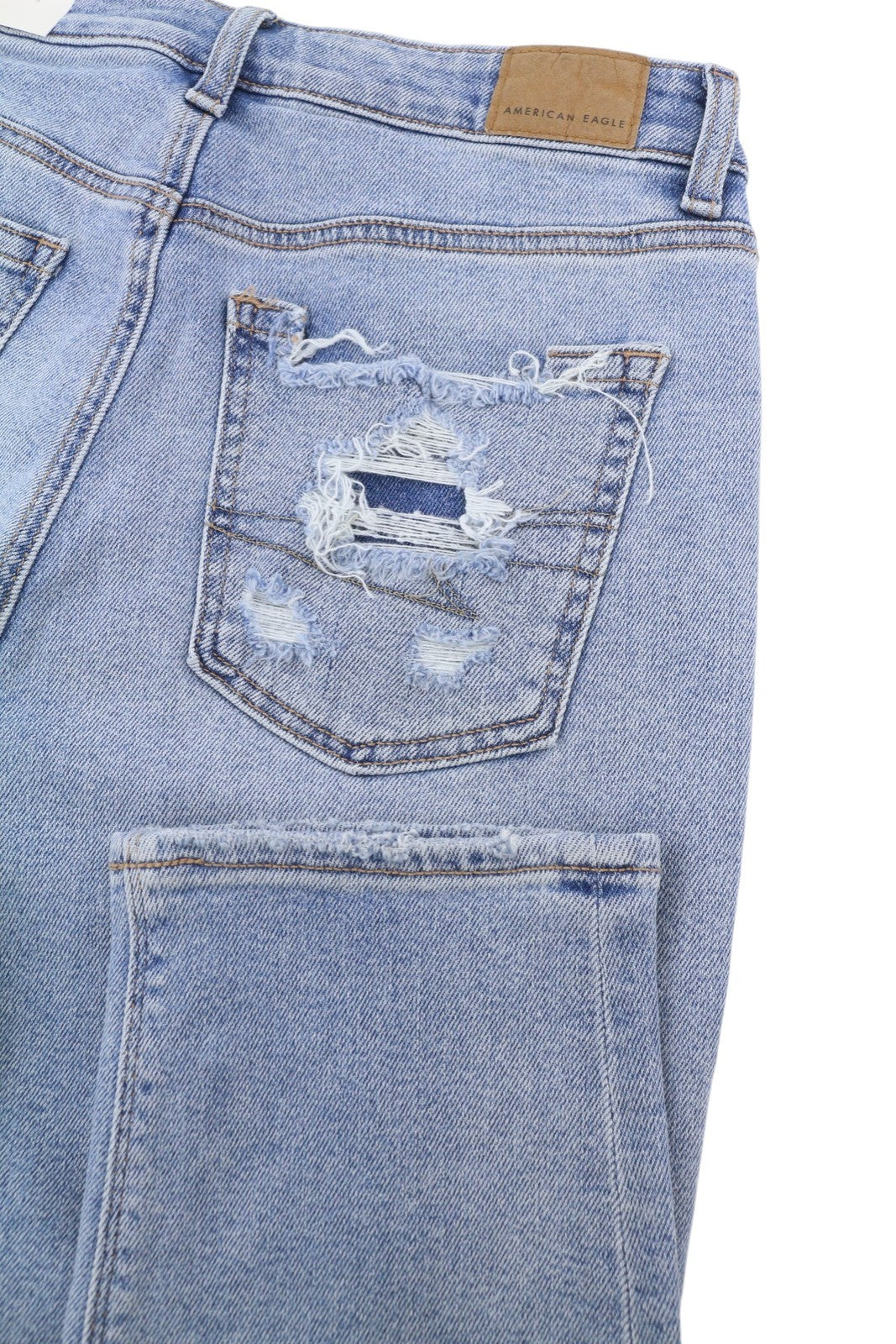 American Eagle Outfitters Mama Kobiety Jeansblue Path Stretch Distress