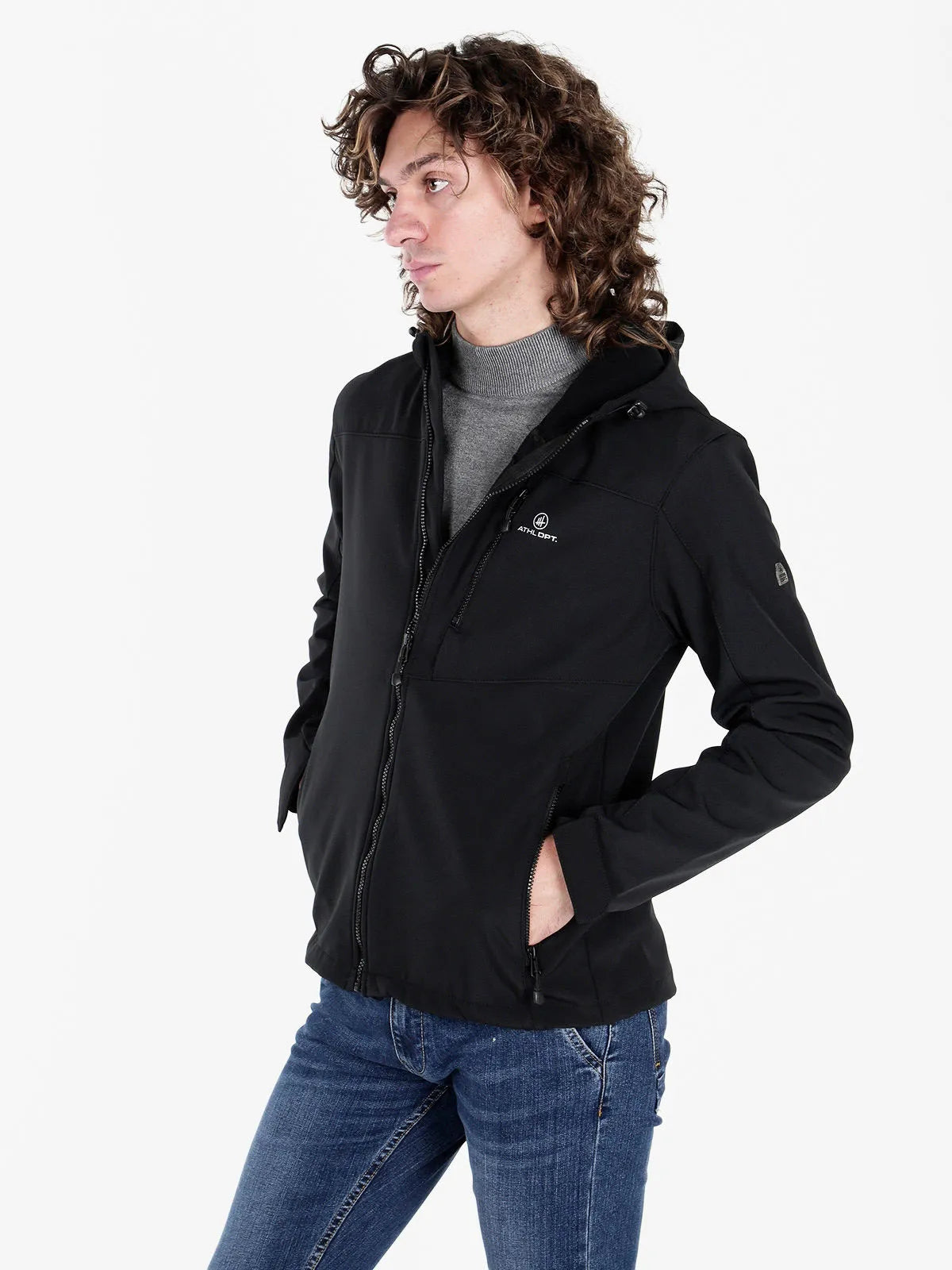 Softshell-jas voor heren Athl. Dpt Hermes Zwart