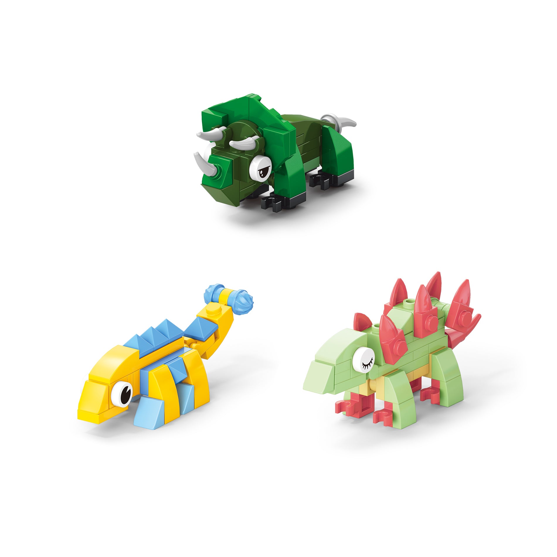 Bouwset met 12 dinosaurusfiguren