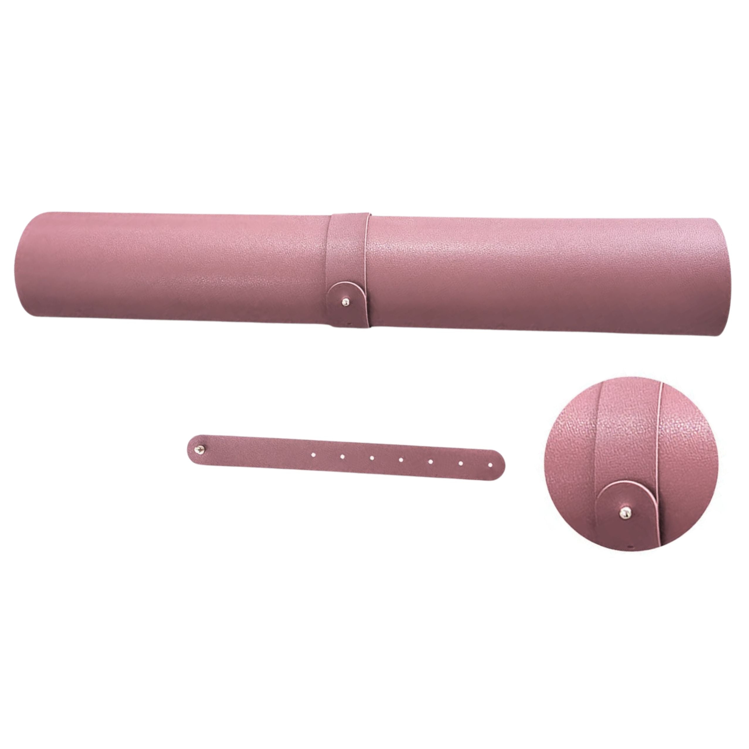 Keyboard Mouse Pad For Desk Double-sided Eco-leather Pink 80x40 Cm
