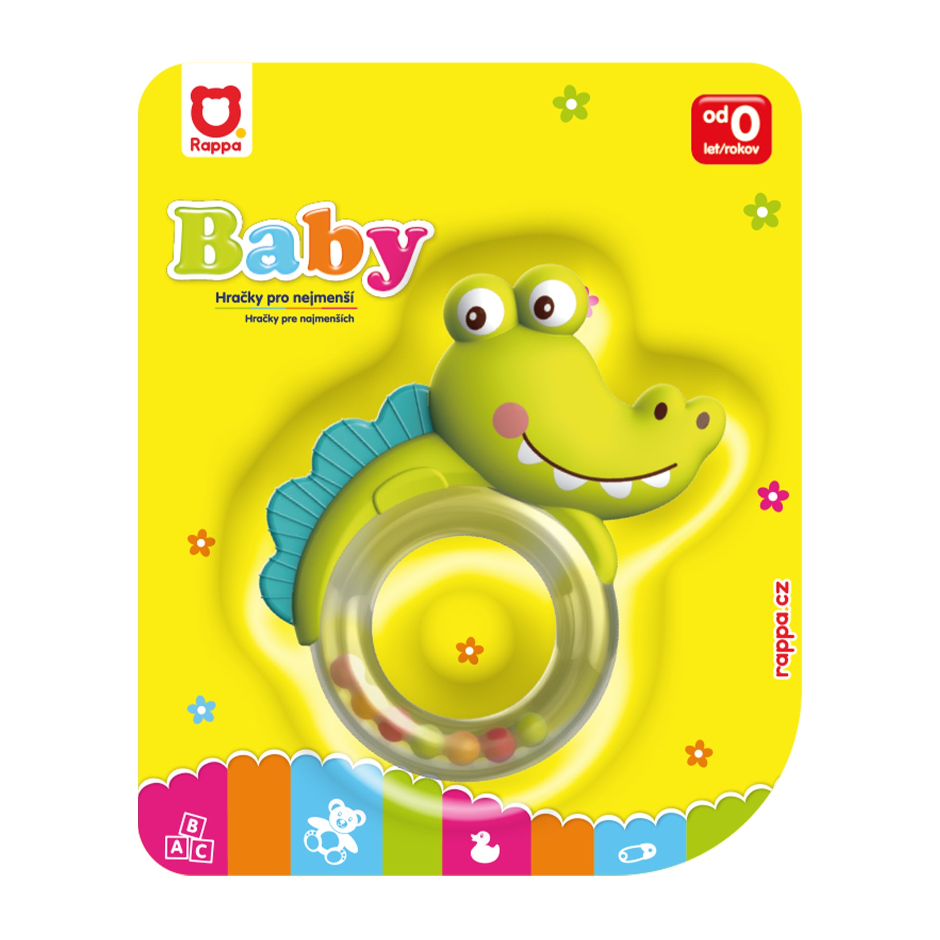 Crocodile Rattle/teether Toy