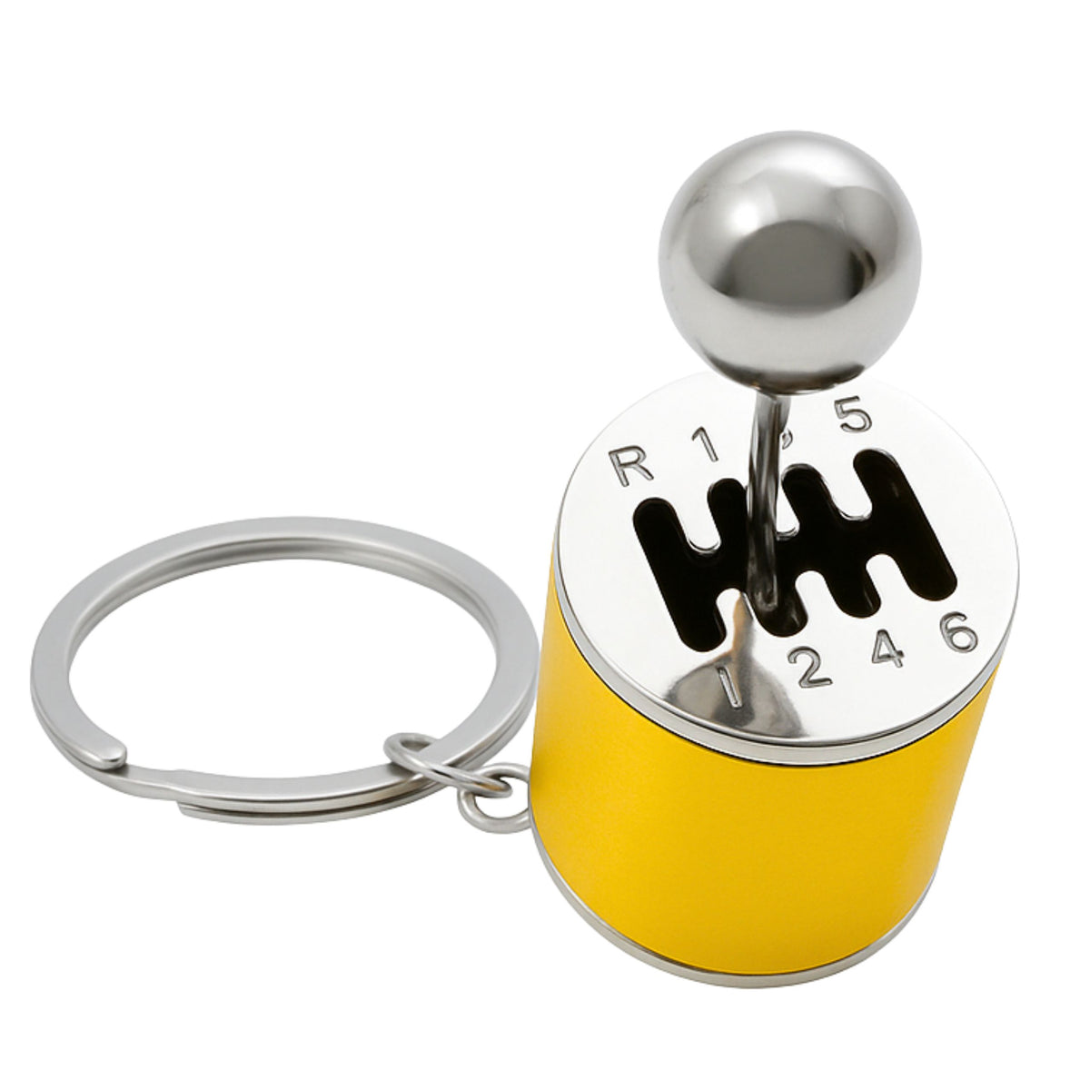 Metal Keychain Moving Gearbox Gold