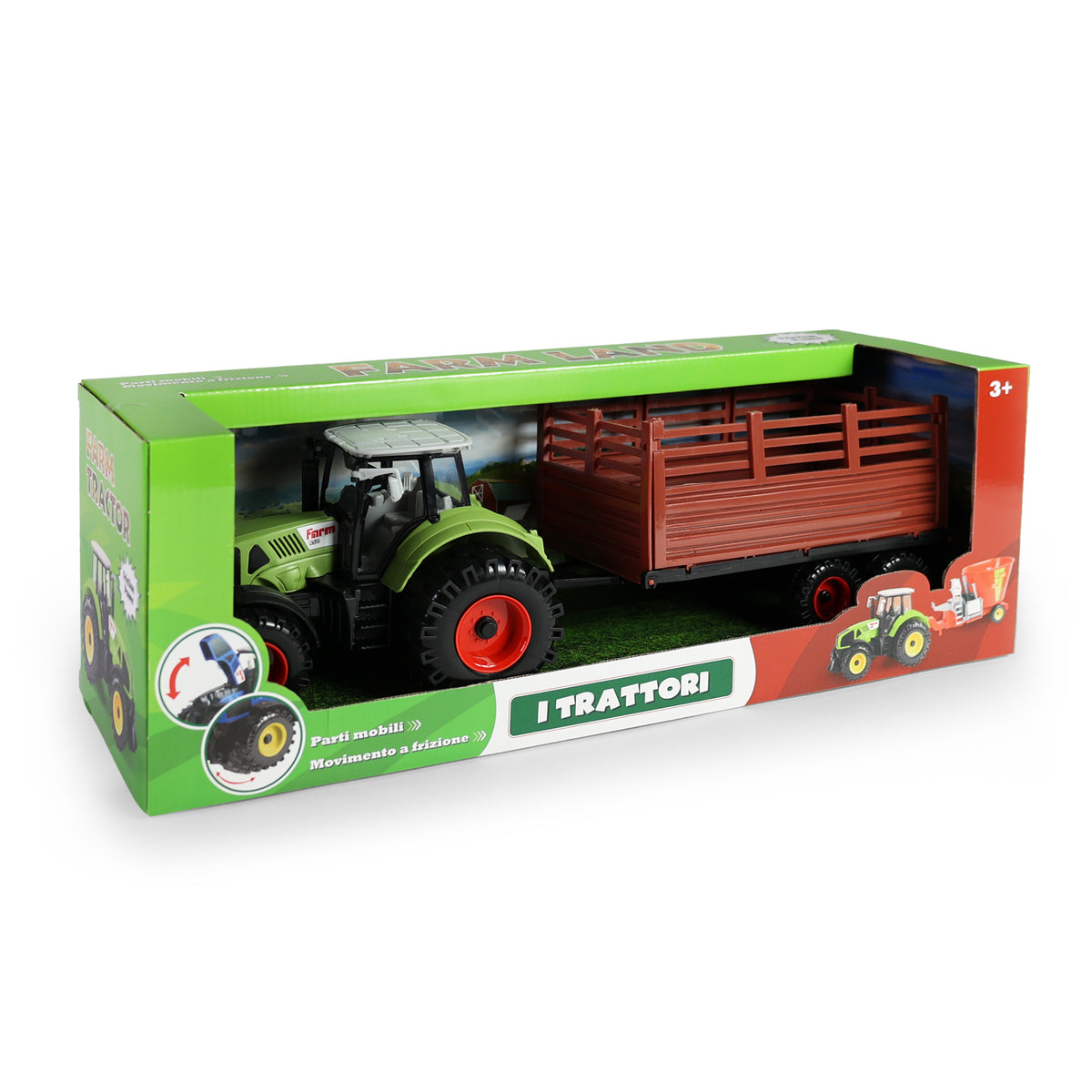Tractor With A Trailer 45 Cm