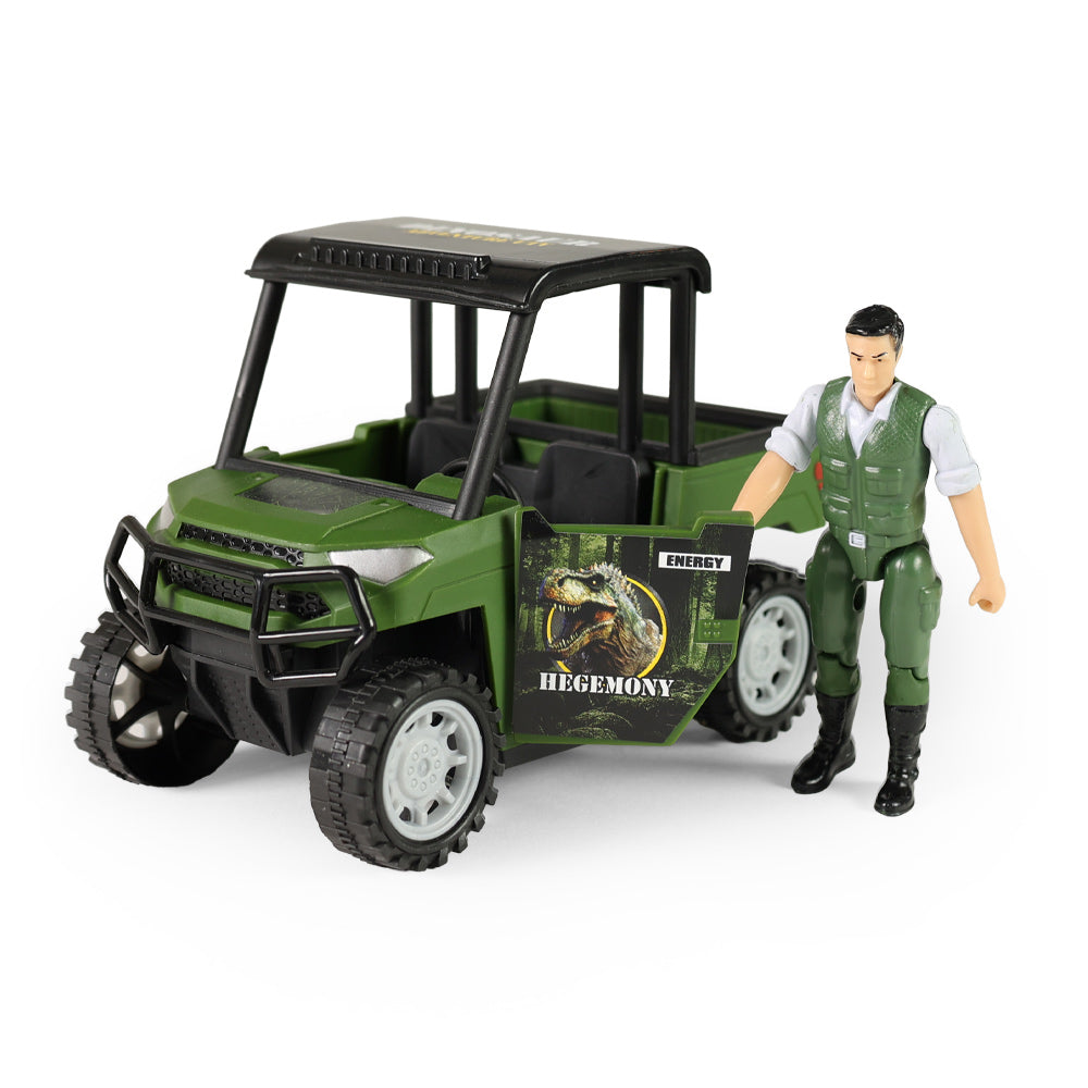 Dino Park Set With Car And Dinosaur With Sounds