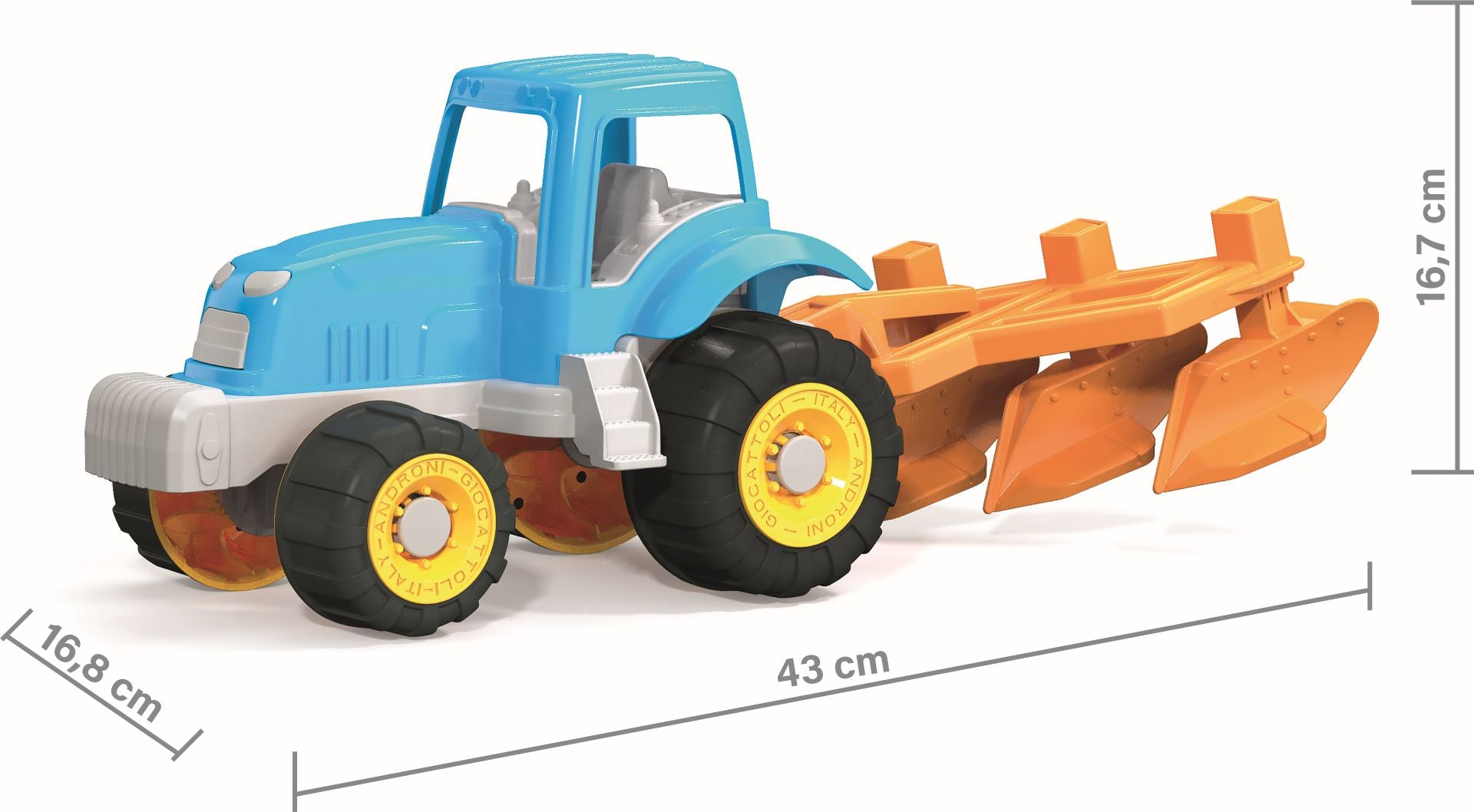 Androni Millennium Tractor With Functional Plow