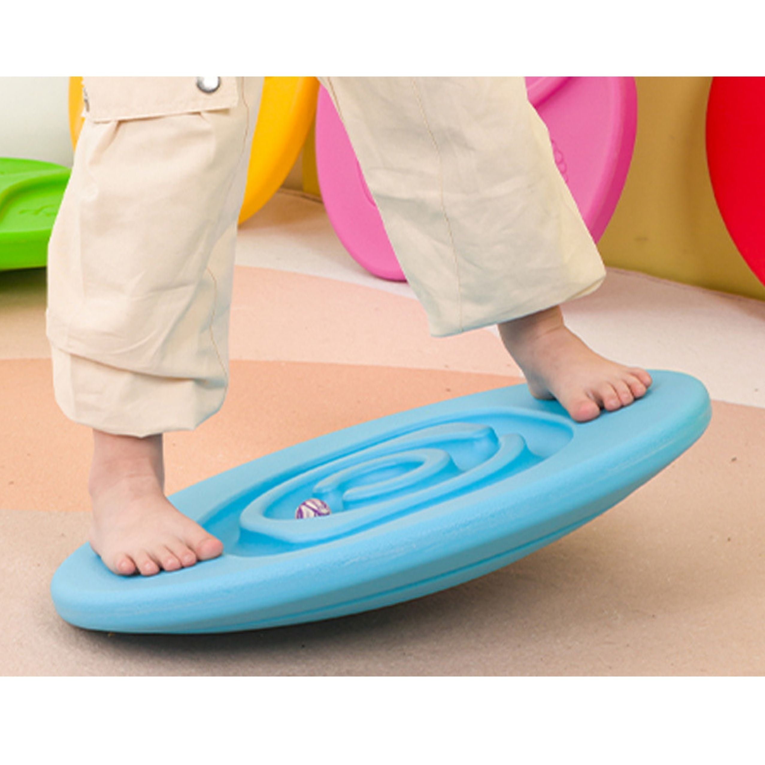 Sensory Balance Board For Children Rubber Balls 5pcs Blue