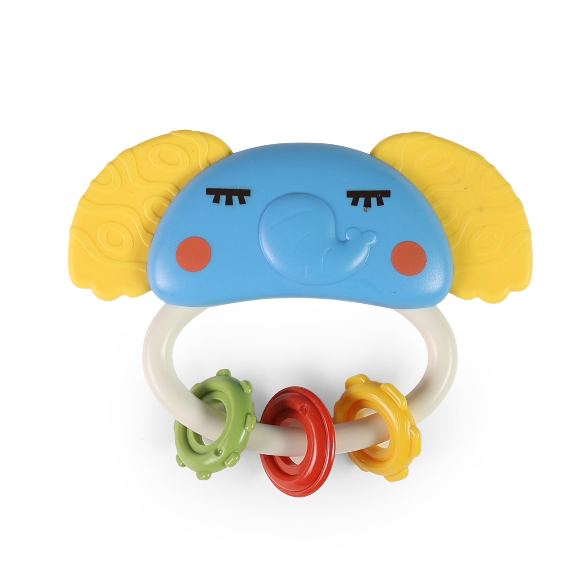 Colorful Elephant Rattle/teether Toy