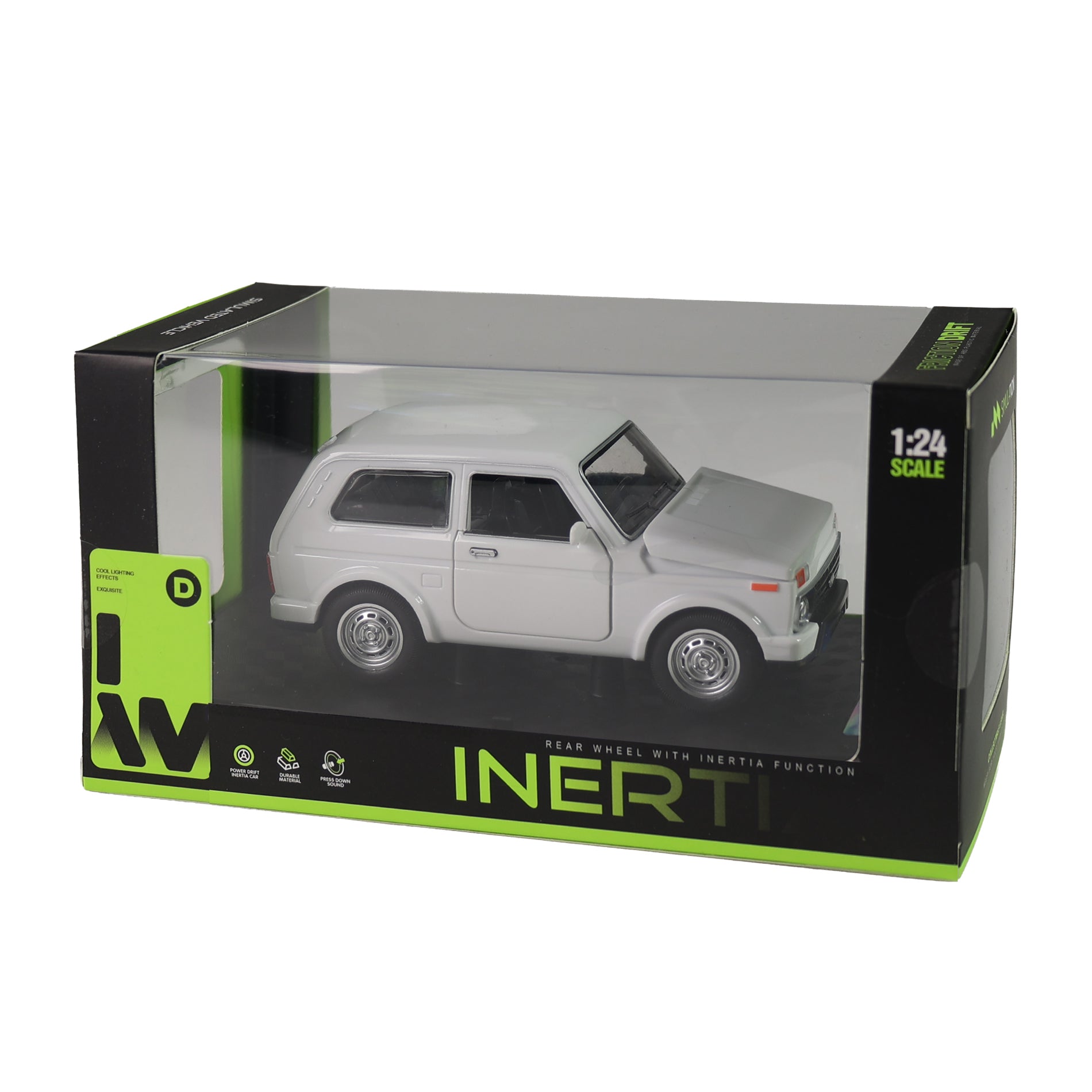 White Car With Sound And Lights