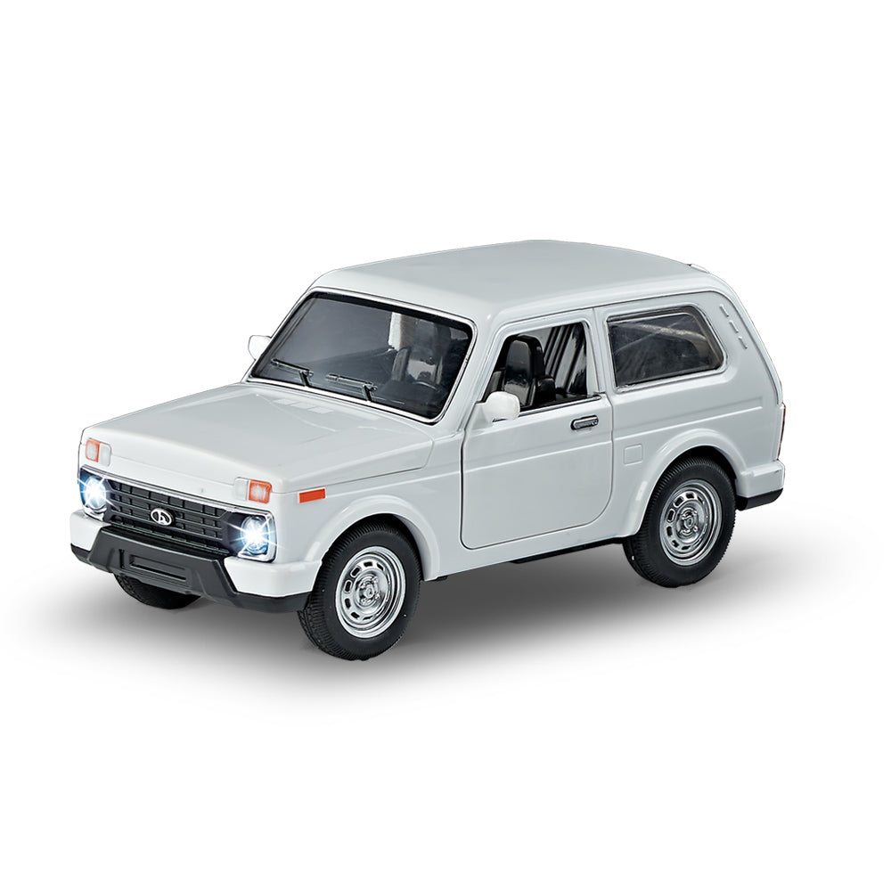 White Car With Sound And Lights