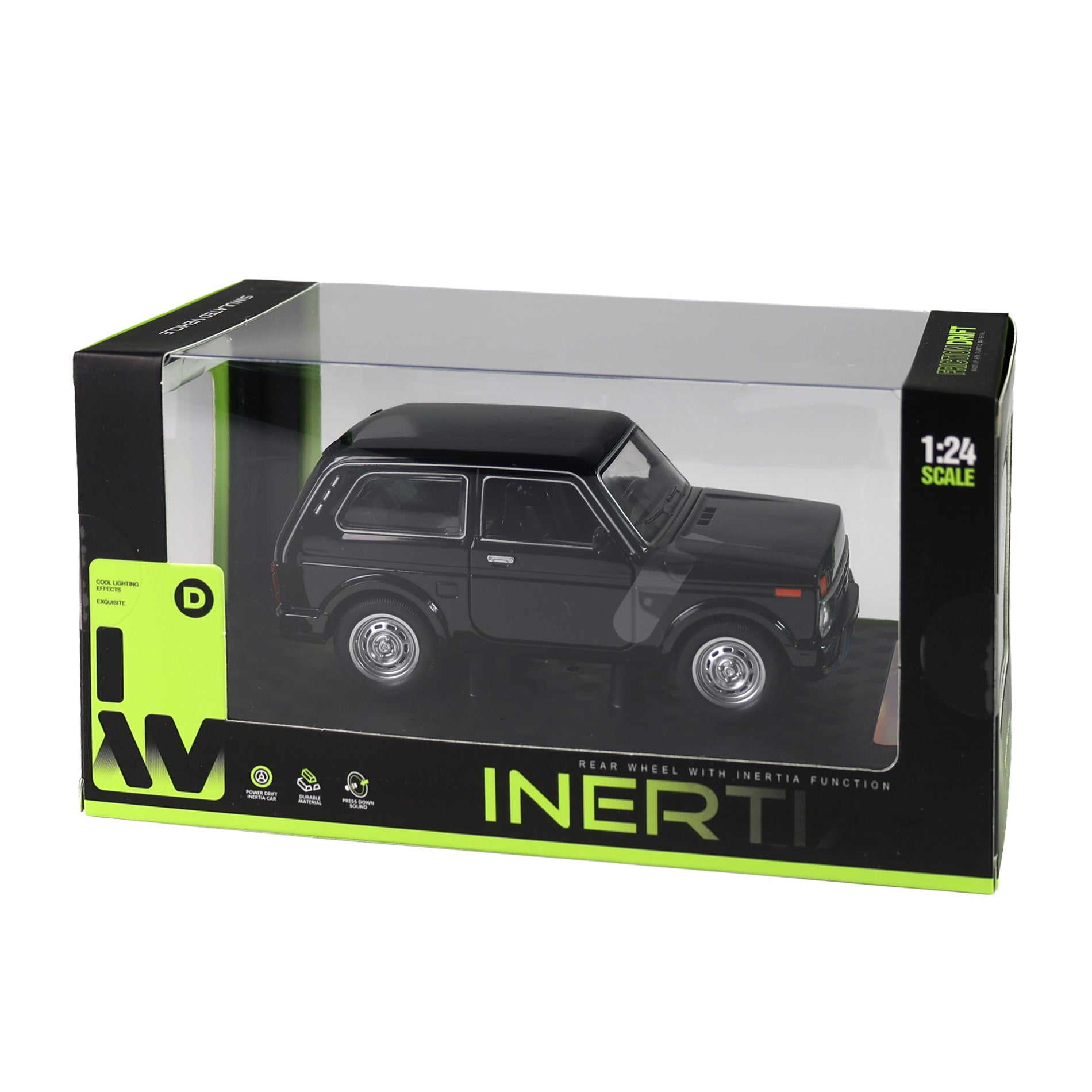 Black Car With Sound And Lights