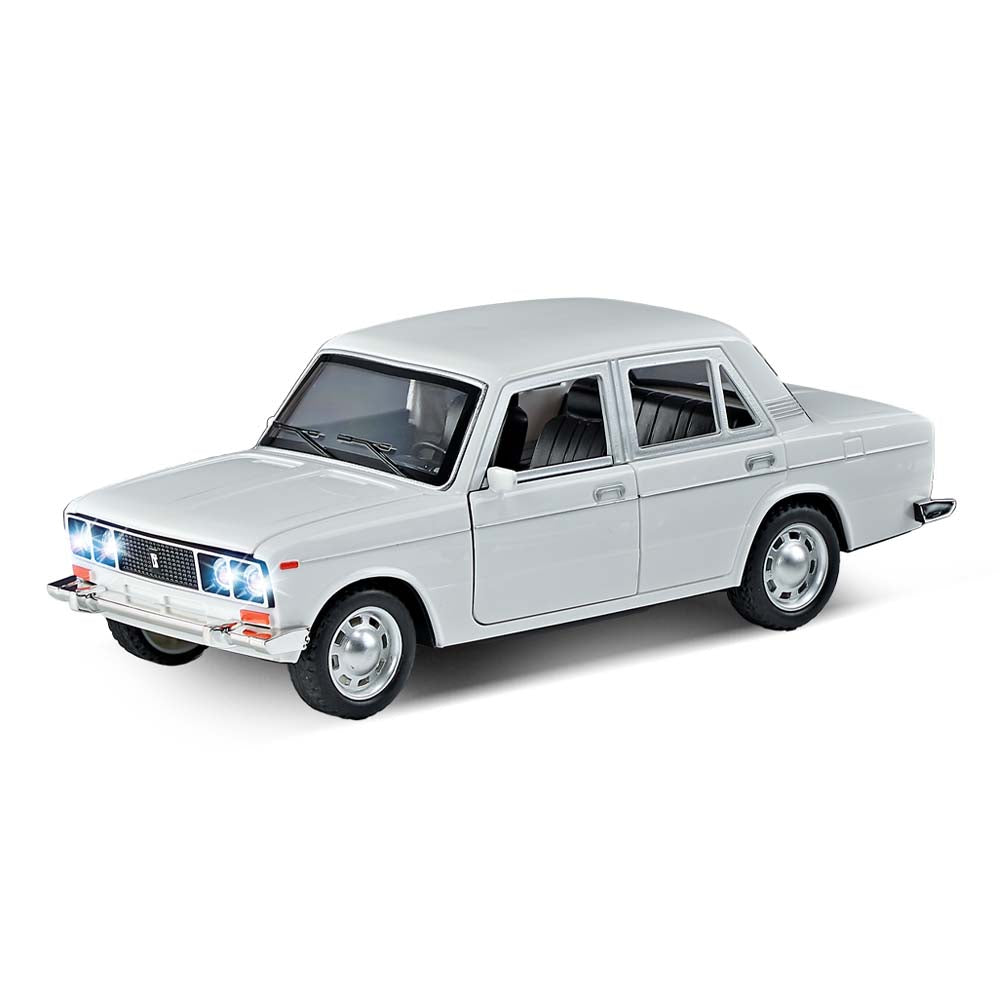 White Car With Sound And Lights 18 Cm