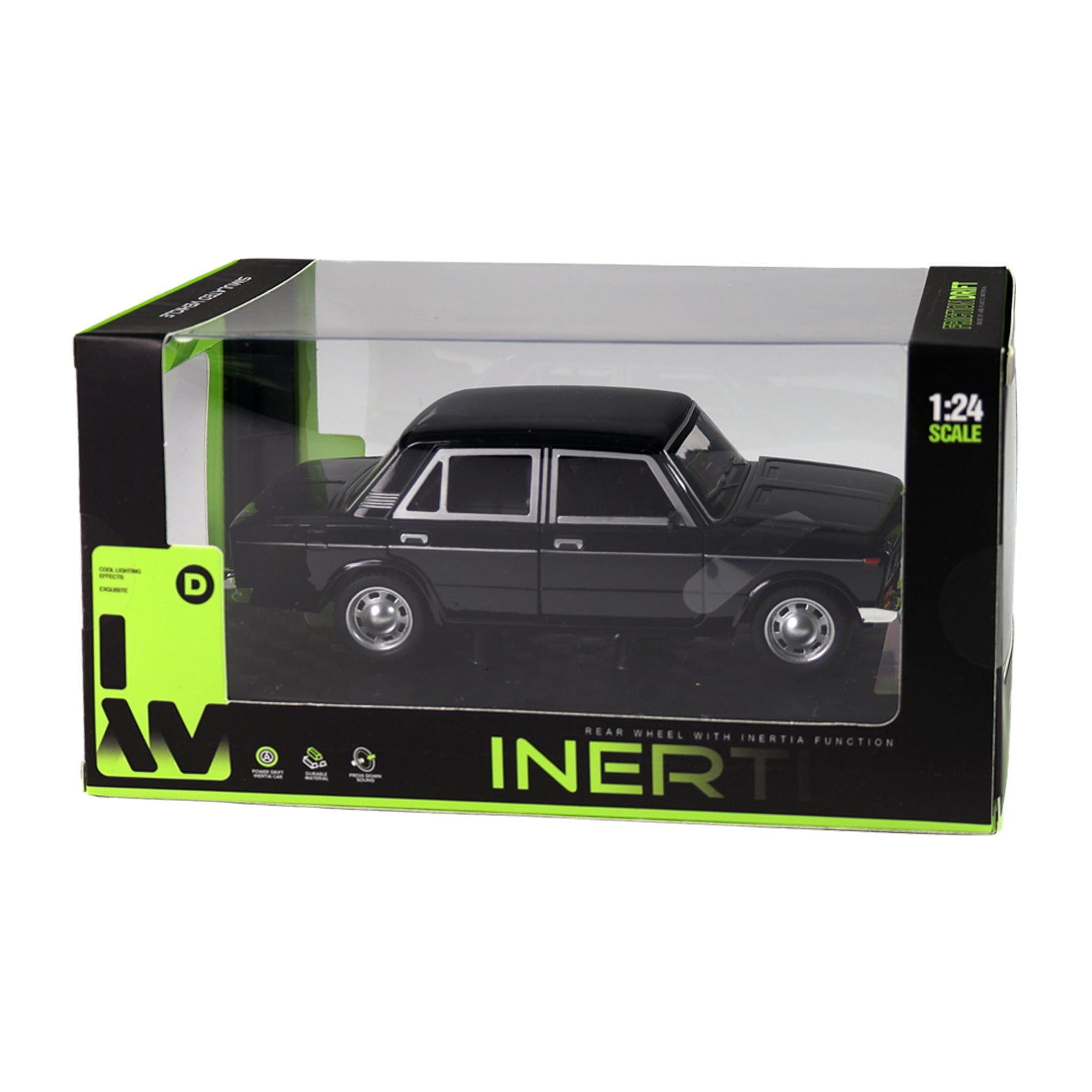 Black Car With Sound And Lights 18 Cm