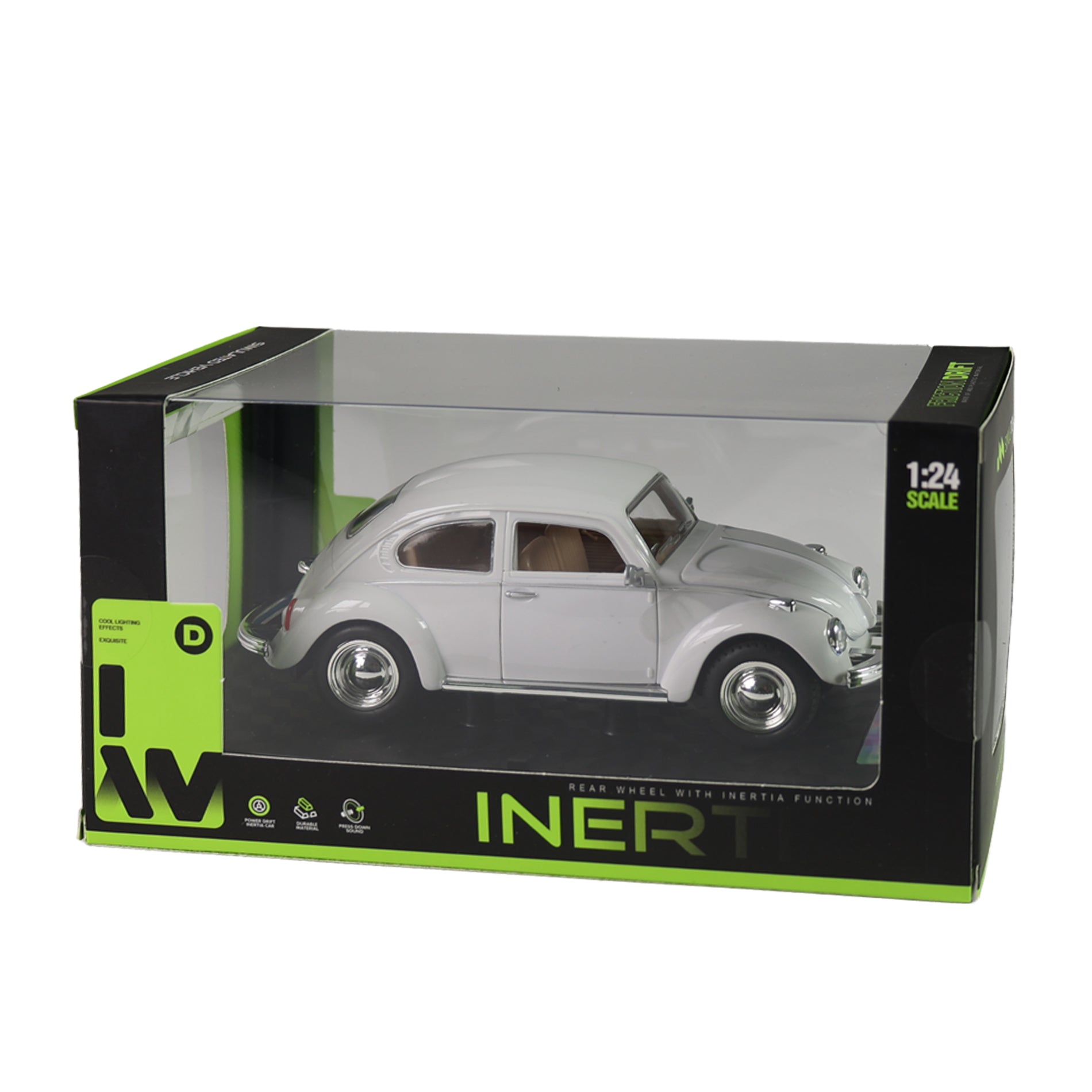 White Passenger Car With Sound And Lights