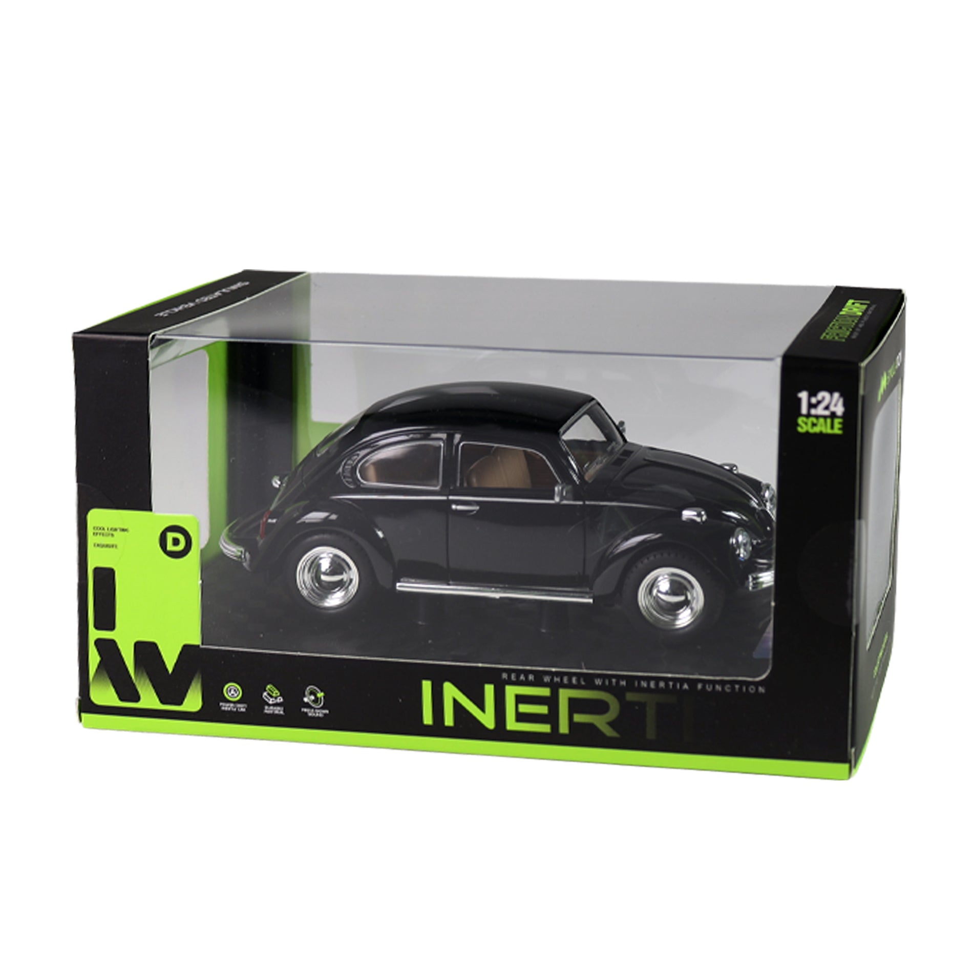 Black Passenger Car With Sound And Lights