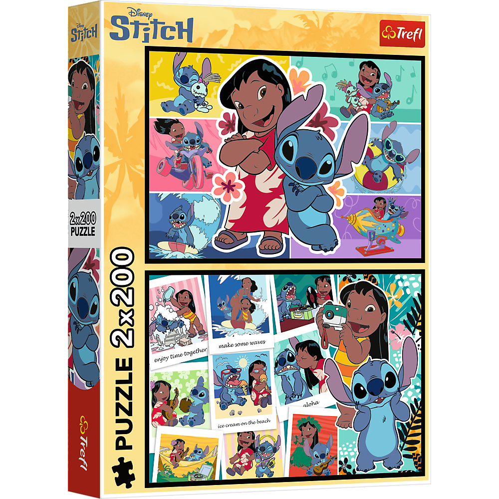 Puzzle - 2x200 - Stitch's Merry Life - Disney Lilo And Stitch 13334