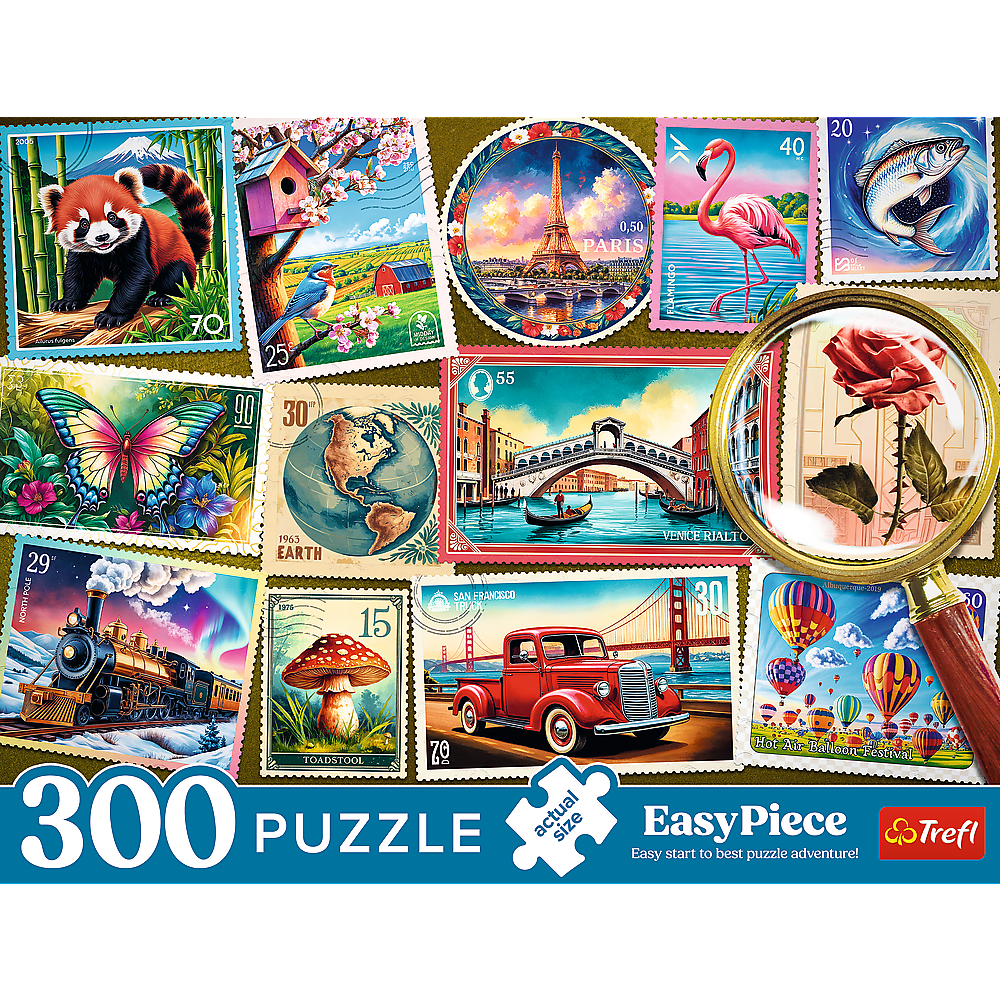 Puzzle - 300 Easypiece - Trefl Postage Stamps 23100
