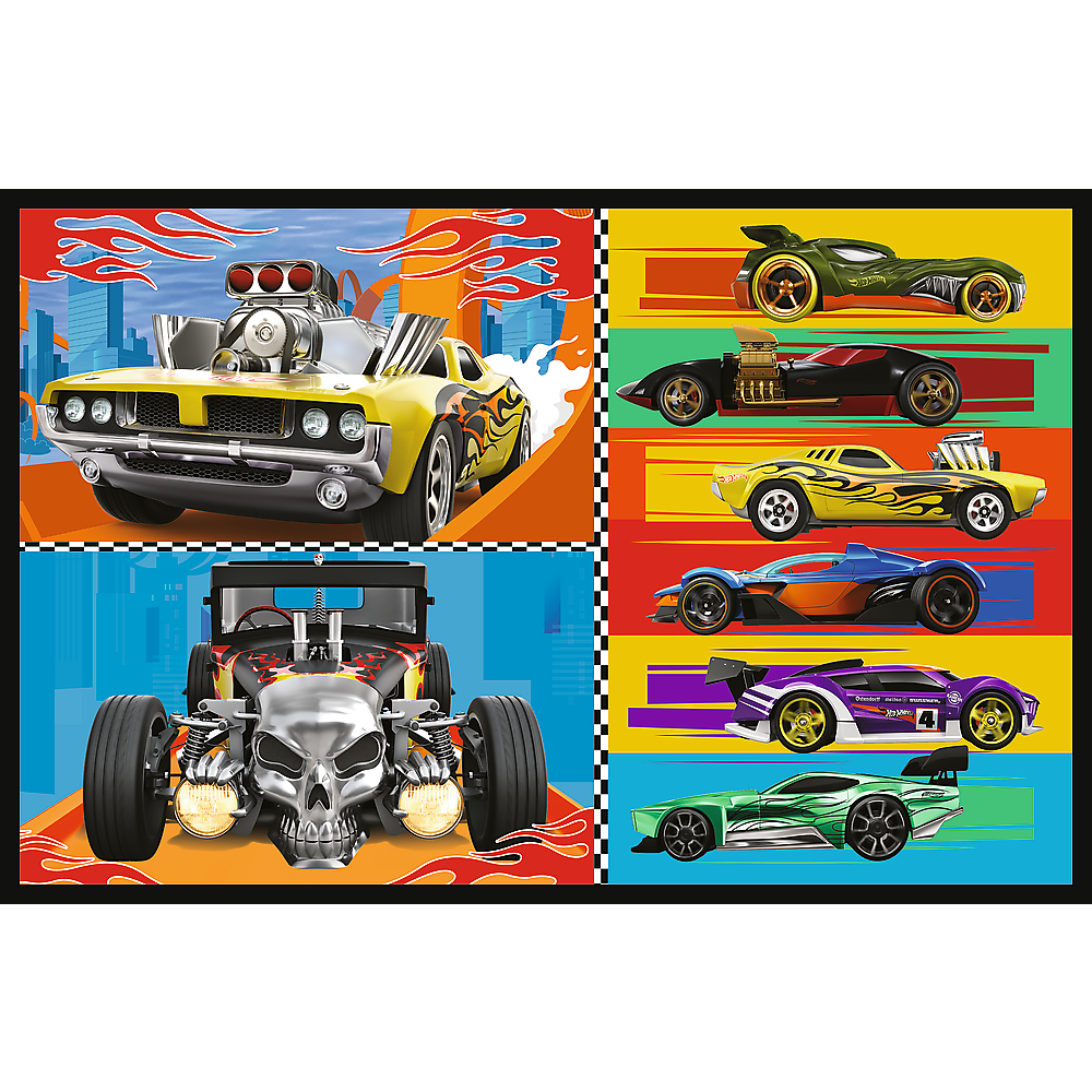 Puzzle - 2x70 - Cars - Hot Wheels Trefl 34442