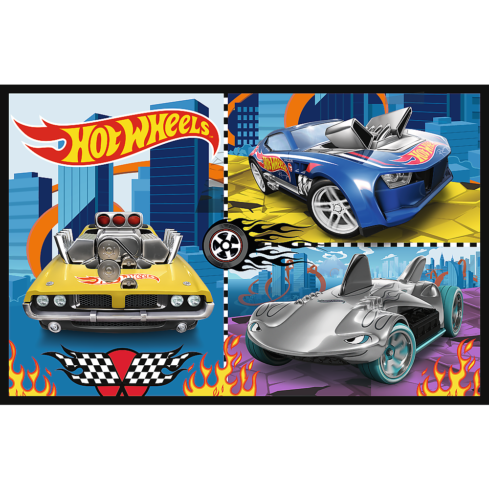 Puzzle - 2x70 - Cars - Hot Wheels Trefl 34442