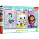 Puzzle 3x50 - Incontra Gabby e la casa delle bambole Gabbys Trefl 34876