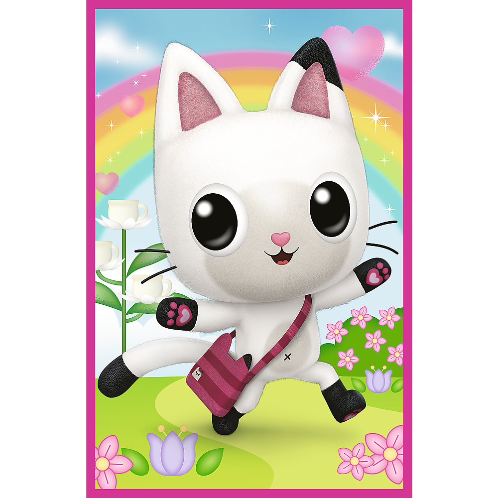 Puzzle 3x50 - Incontra Gabby e la casa delle bambole Gabbys Trefl 34876