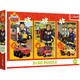 Puzzle - 3x50 - Fireman Sam Fire Station Crew Trefl 34880