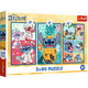 Puzzle - 3x80 - Stitch World Trefl 34885
