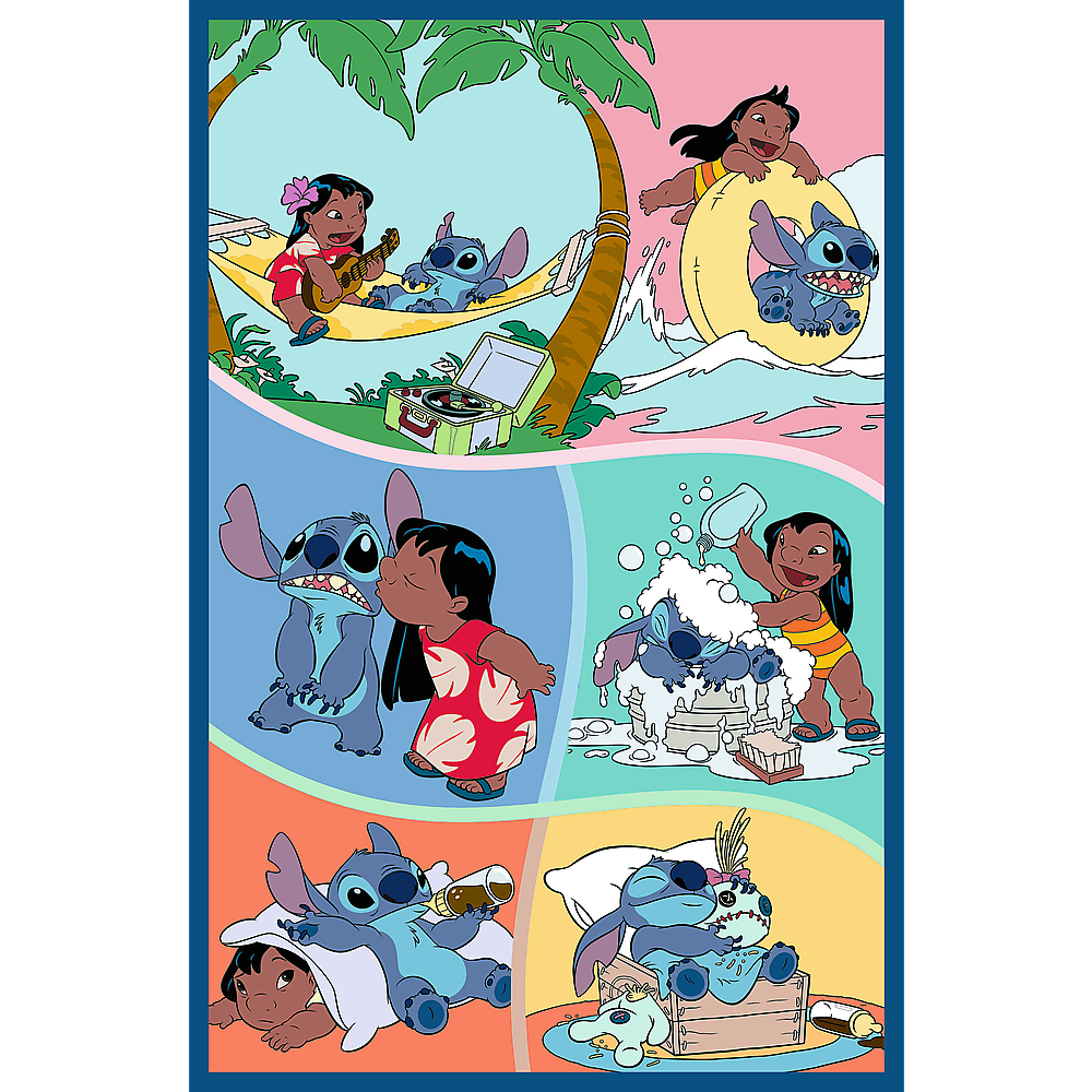 Puzzle - 3x80 - Stitch World Trefl 34885