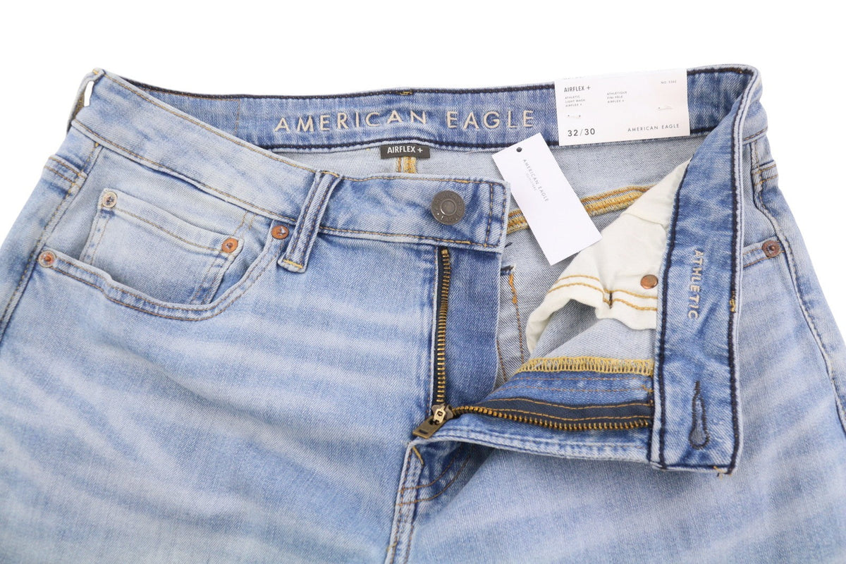 American Eagle Outfitters Airflex+ Men Jeansathletic Light Wash Blue
