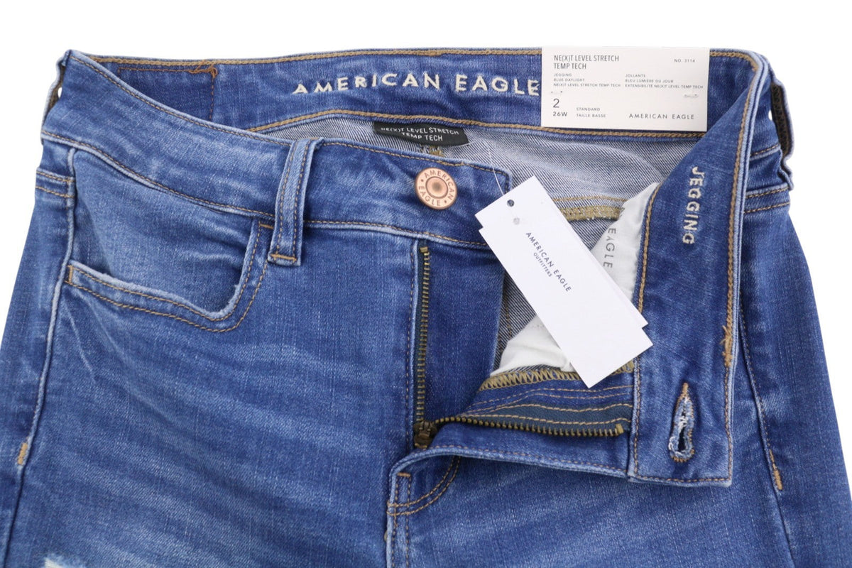 American Eagle Outfitters Jegging Femei Jeansnext Level Stretch Temp Tech