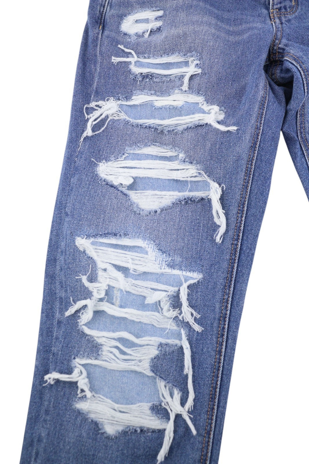 American Eagle Outfitters Tomgirl Kvinder Jeansshadow Patches Blue Distress