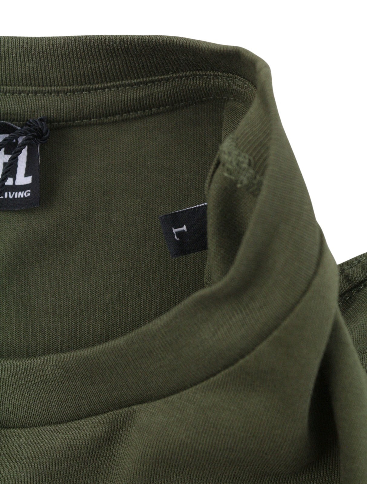 Diesel T-diego New D Logo Men T-shirtkhaki Green Cotton Tricot Short Sleeve