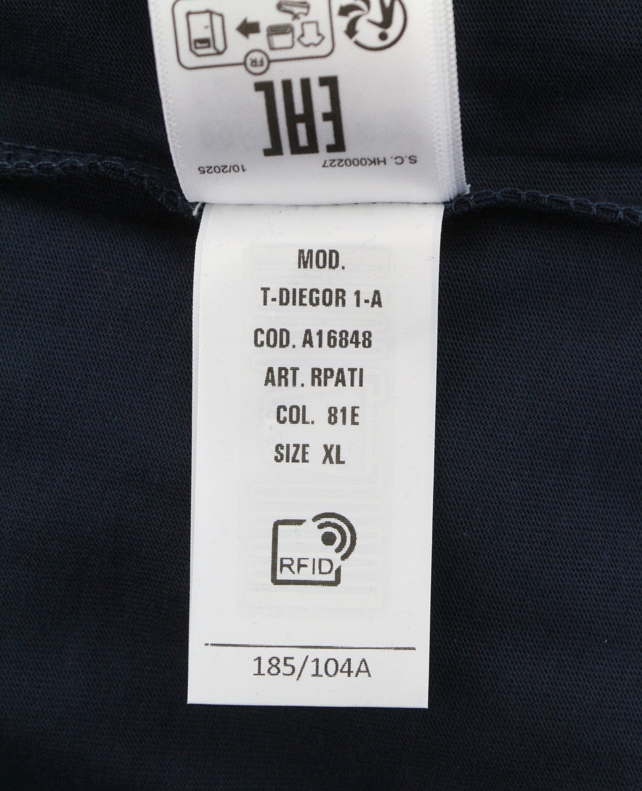 Diesel T-diegor 1-a Men T-shirtblue Cotton Tricot Crew Neck Short Sleeve