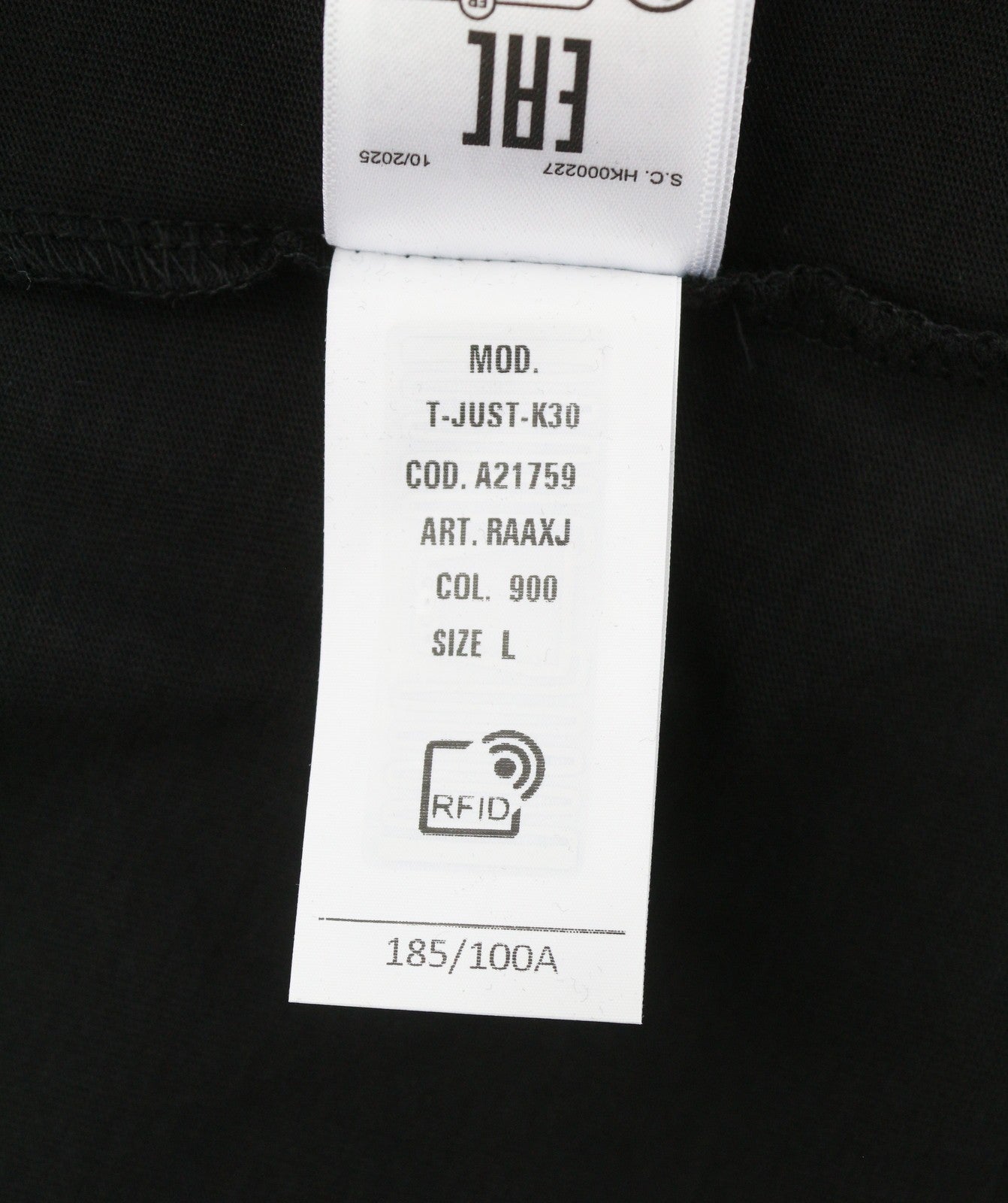 Diesel T-just-k30 Men T-shirtblack Cotton Tricot Crew Neck Short Sleeve