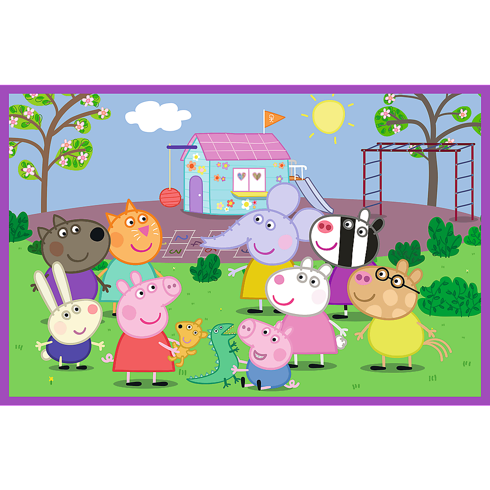Puzzle - 2x24 - Peppa On The Playground - Peppa Pig 34435