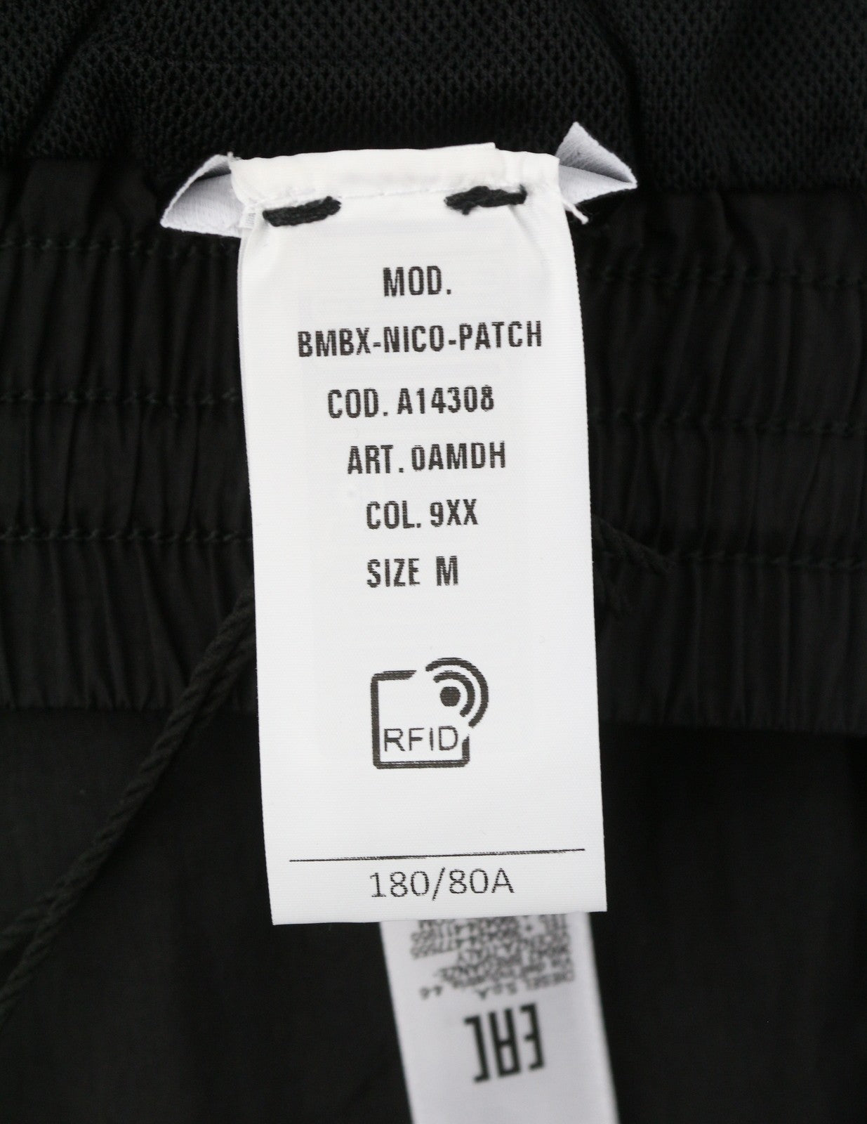 Diesel Bmbx-nico-patch Men Swimwearblack Elastic Drawstring Waist Beach
