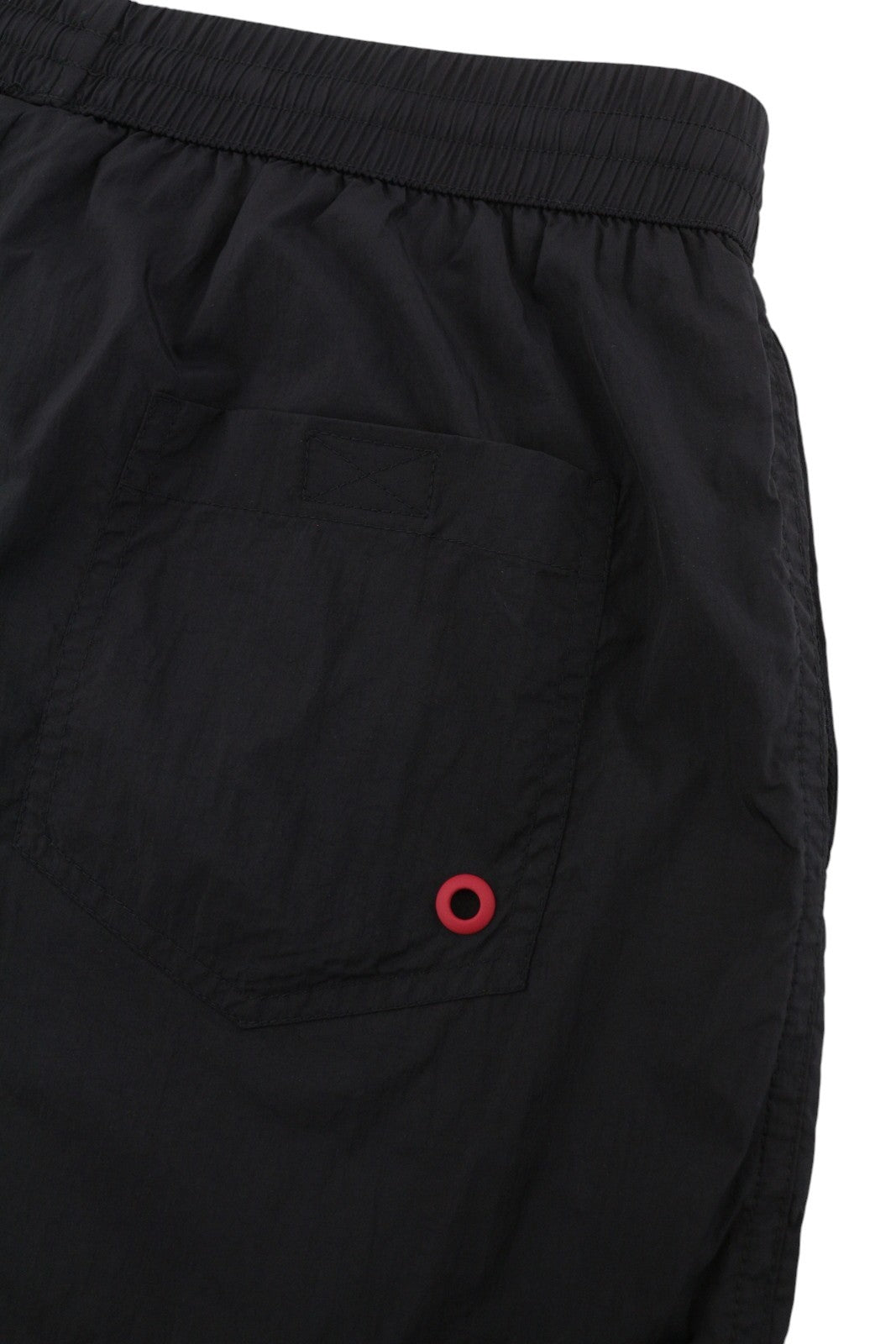 Diesel Bmbx-nico-patch Men Swimwearblack Elastic Drawstring Waist Beach