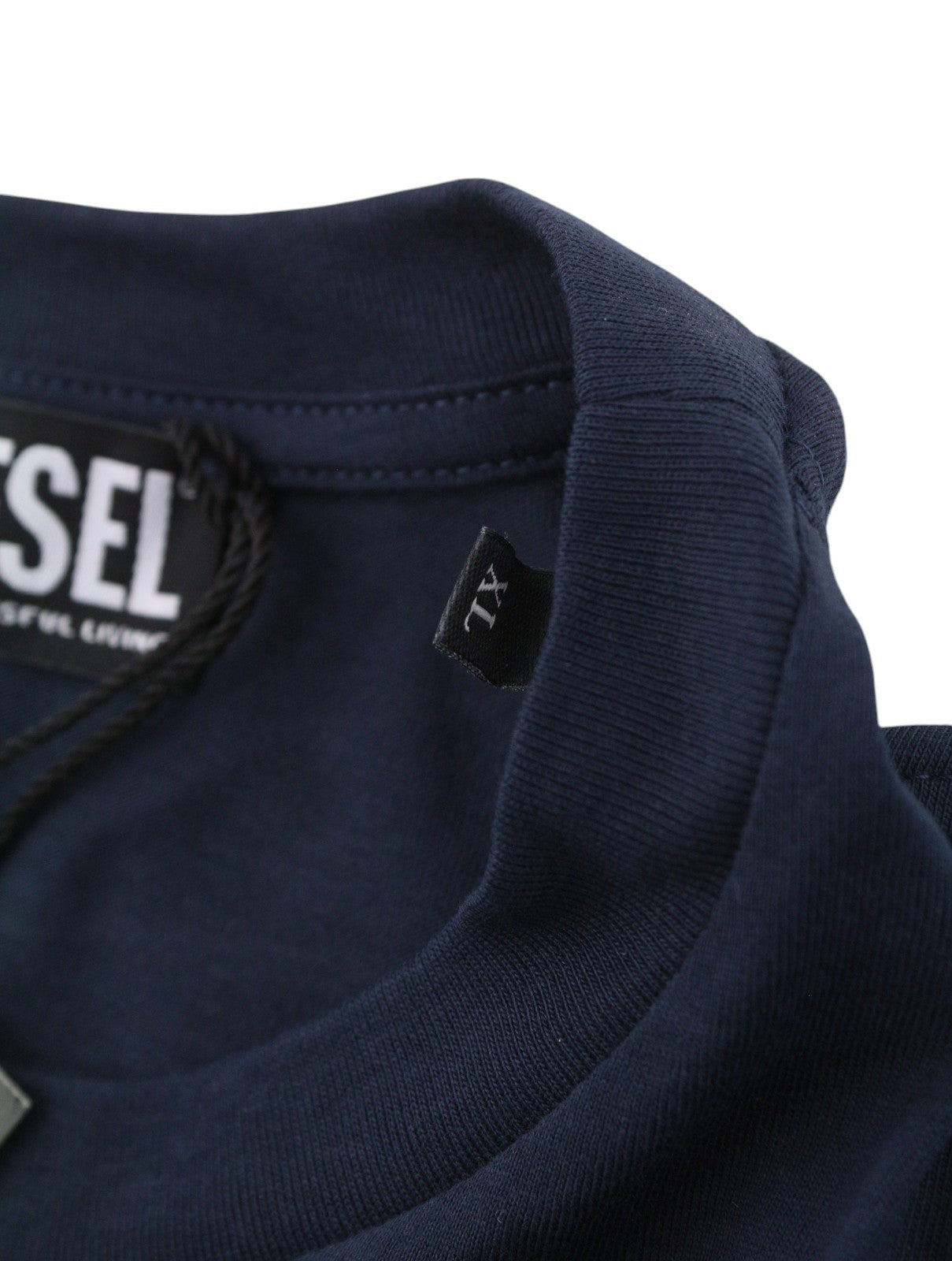 Diesel T-just 250231 Off Men T-shirtblue Cotton Tricot Crew Short Sleeve