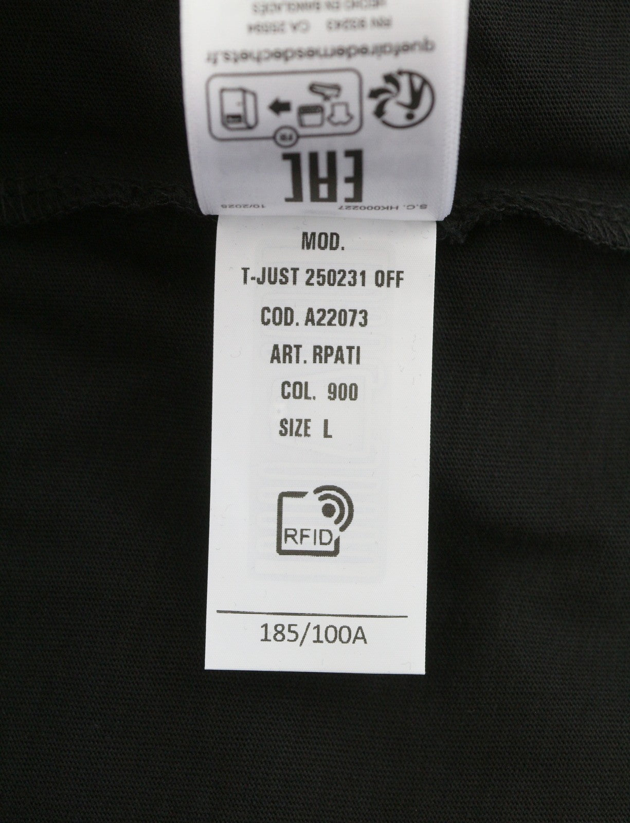 Diesel T-just 250231 Off Men T-shirtblack Cotton Tricot Crew Short Sleeve