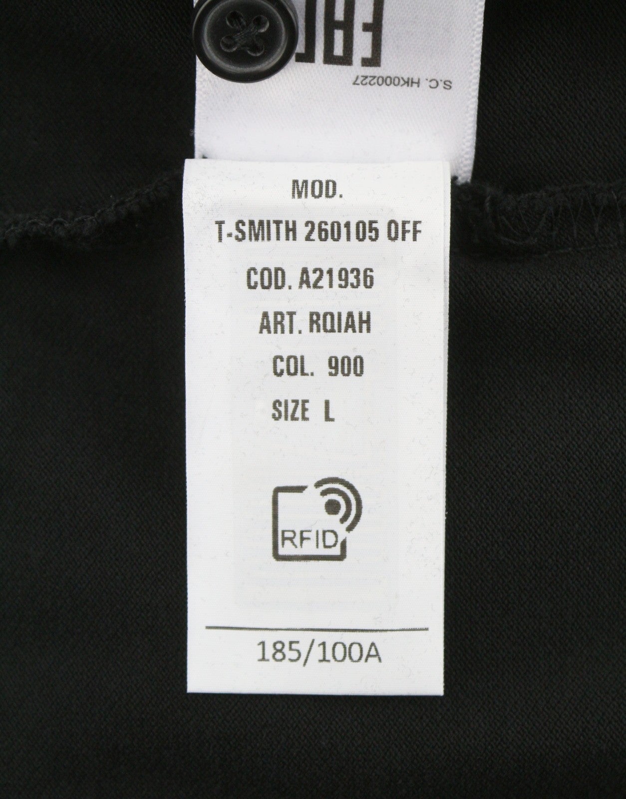 Diesel T-smith 260105 Off Men Polosblack Front Logo Short Sleeved