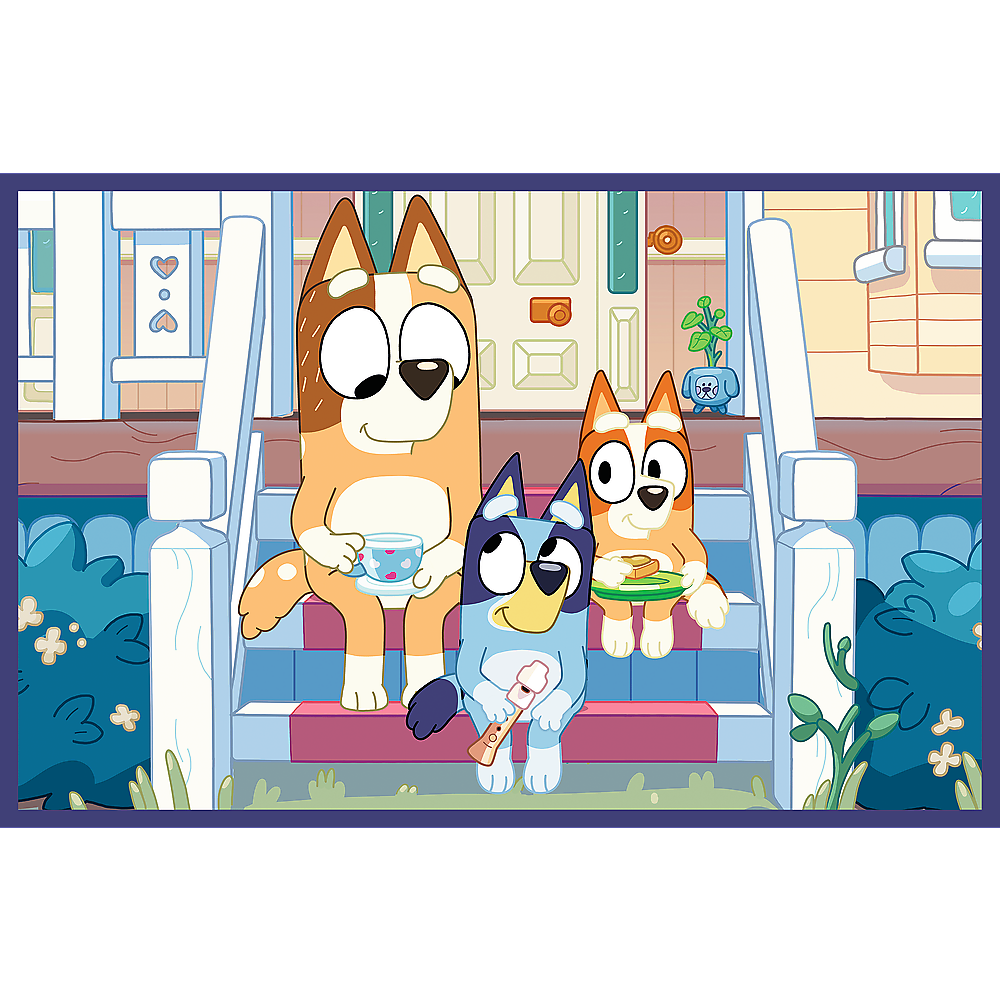 Puzzle - 2x24 - Funny Bluey - Bbc Bluey Trefl 34446