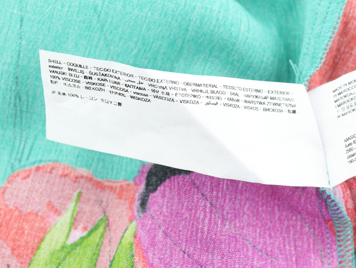 Desigual Vest Pahoa női ruha, virágmintás, fodros nyakkivágású, osztott Midi