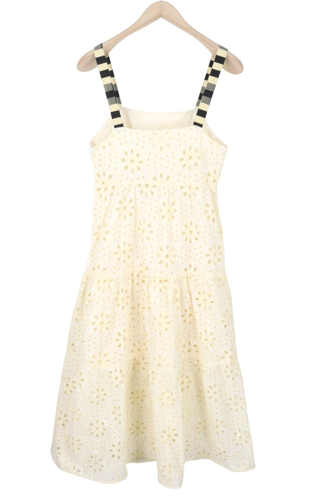 Desigual Vest Leah Kvinder Dressoff Hvid Glitter Pailletter Ærmeløs Midi