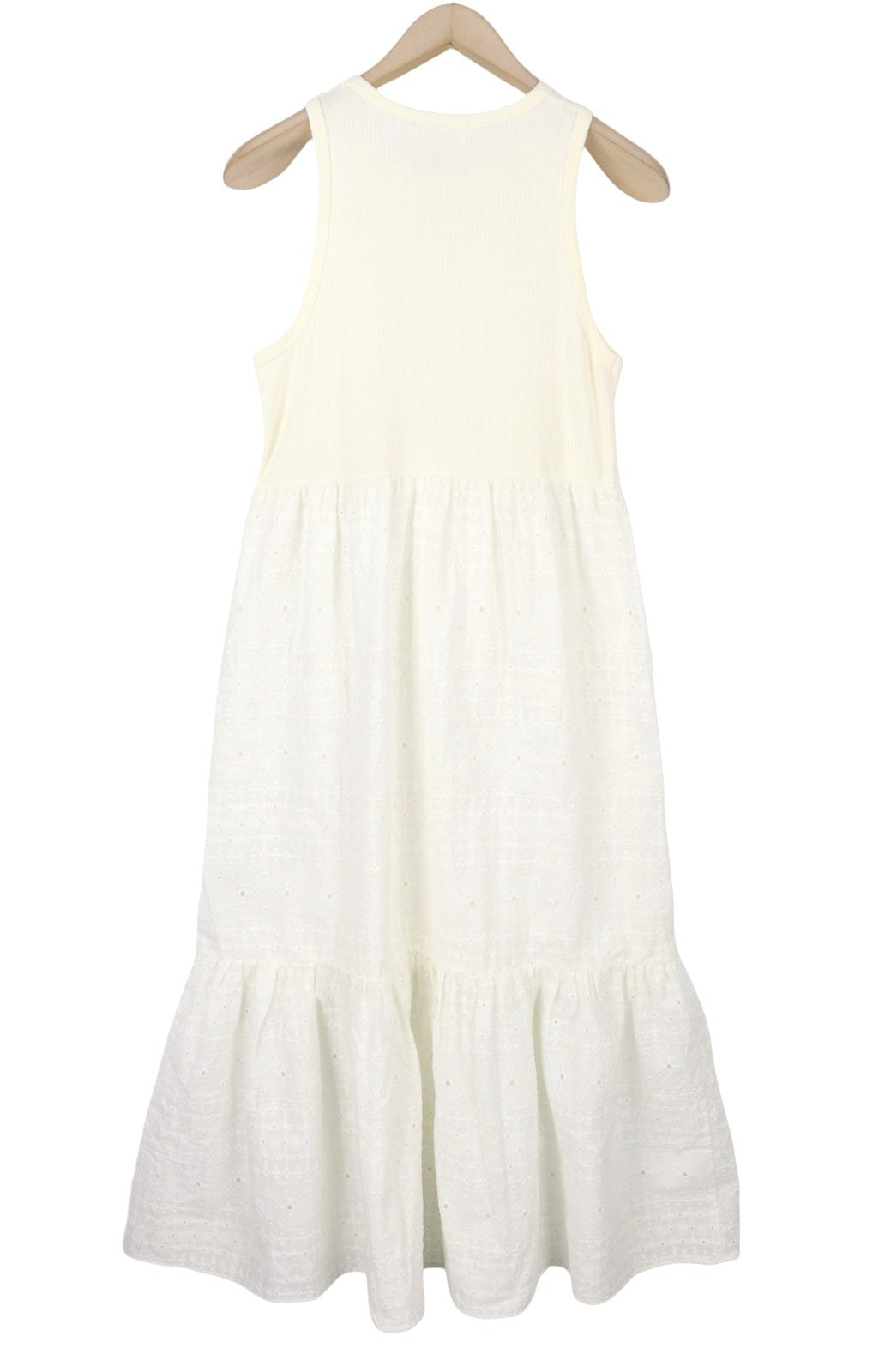 Desigual Vest Lourdes Dames Dressoff Wit Getextureerde Mouwloze Midi
