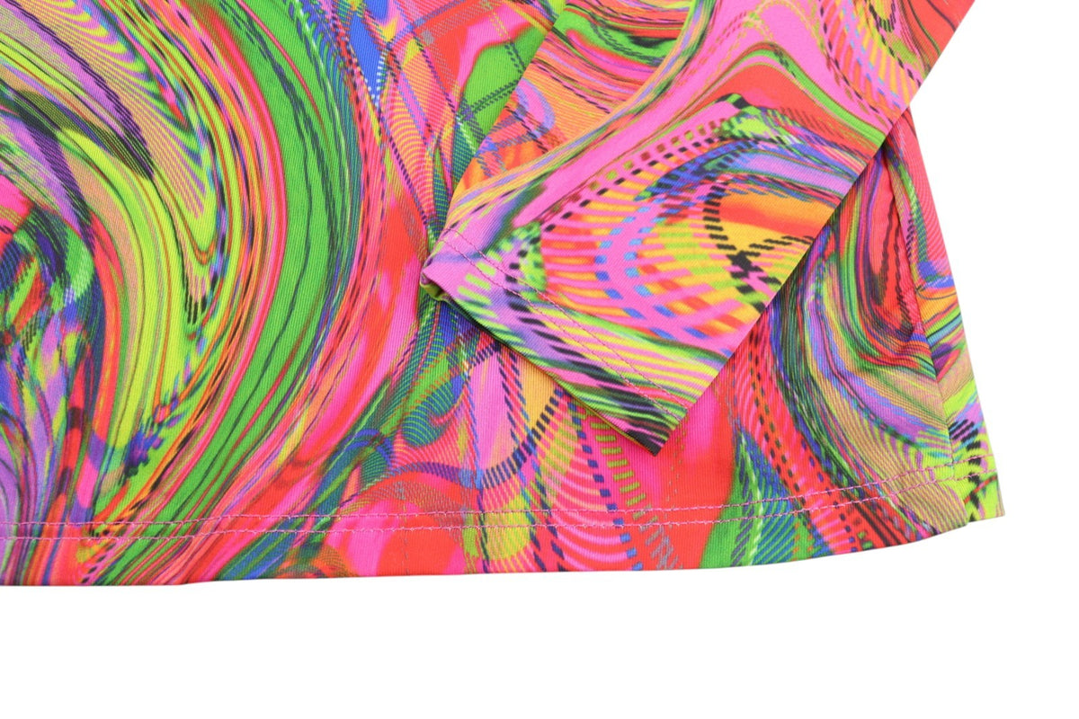 Desigual Heather Femme Robemulticolore Impression Numérique Manches Longues Midi