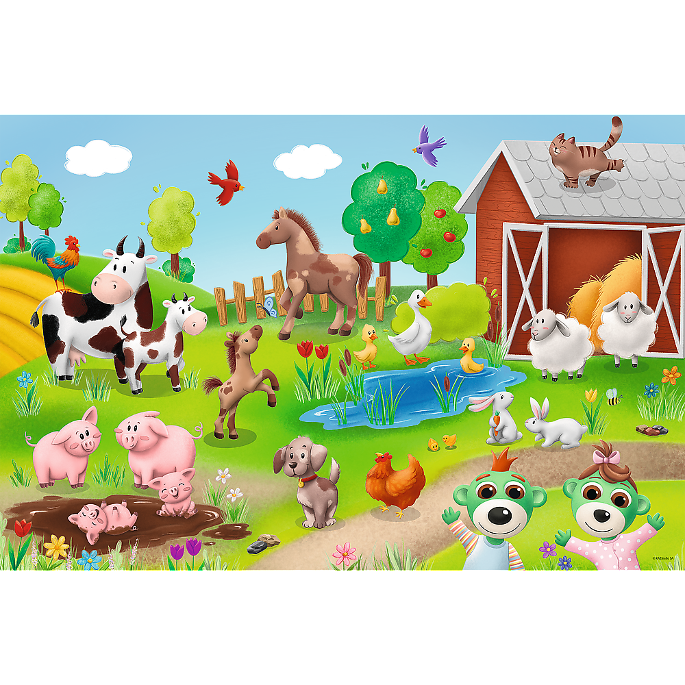 Puzzle 24 Maxi – Little Ones And Animals – Trefl 14372