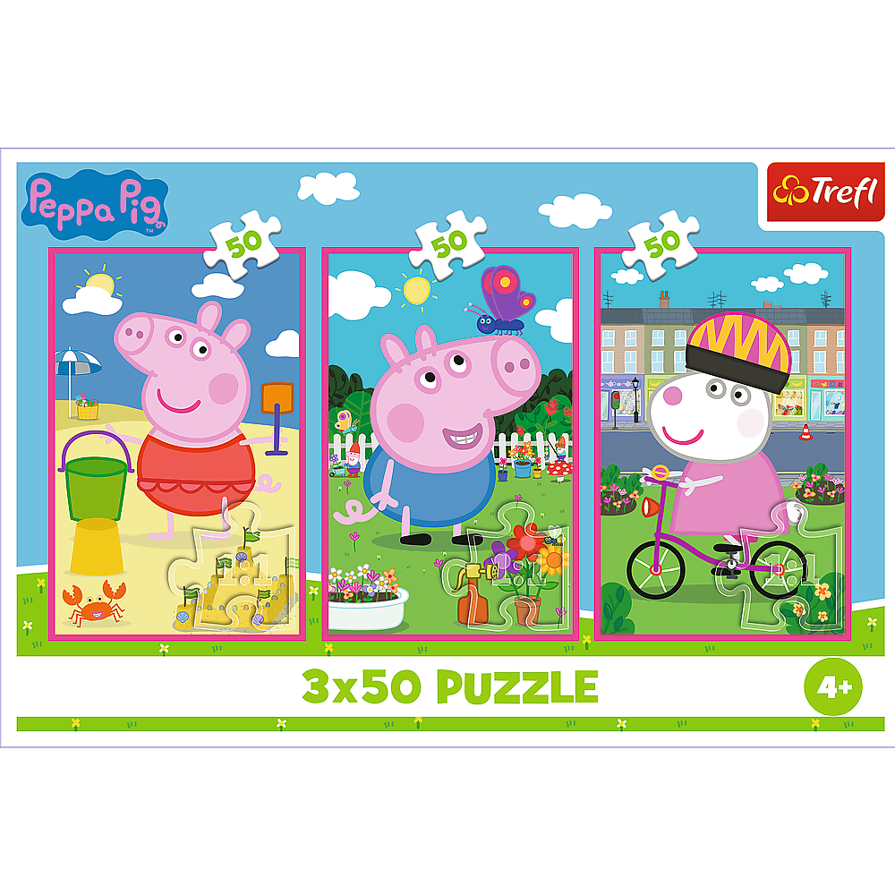 Puzzle - 3x50 - The Power Of Friendship / Peppa Pigmix 70% 34877